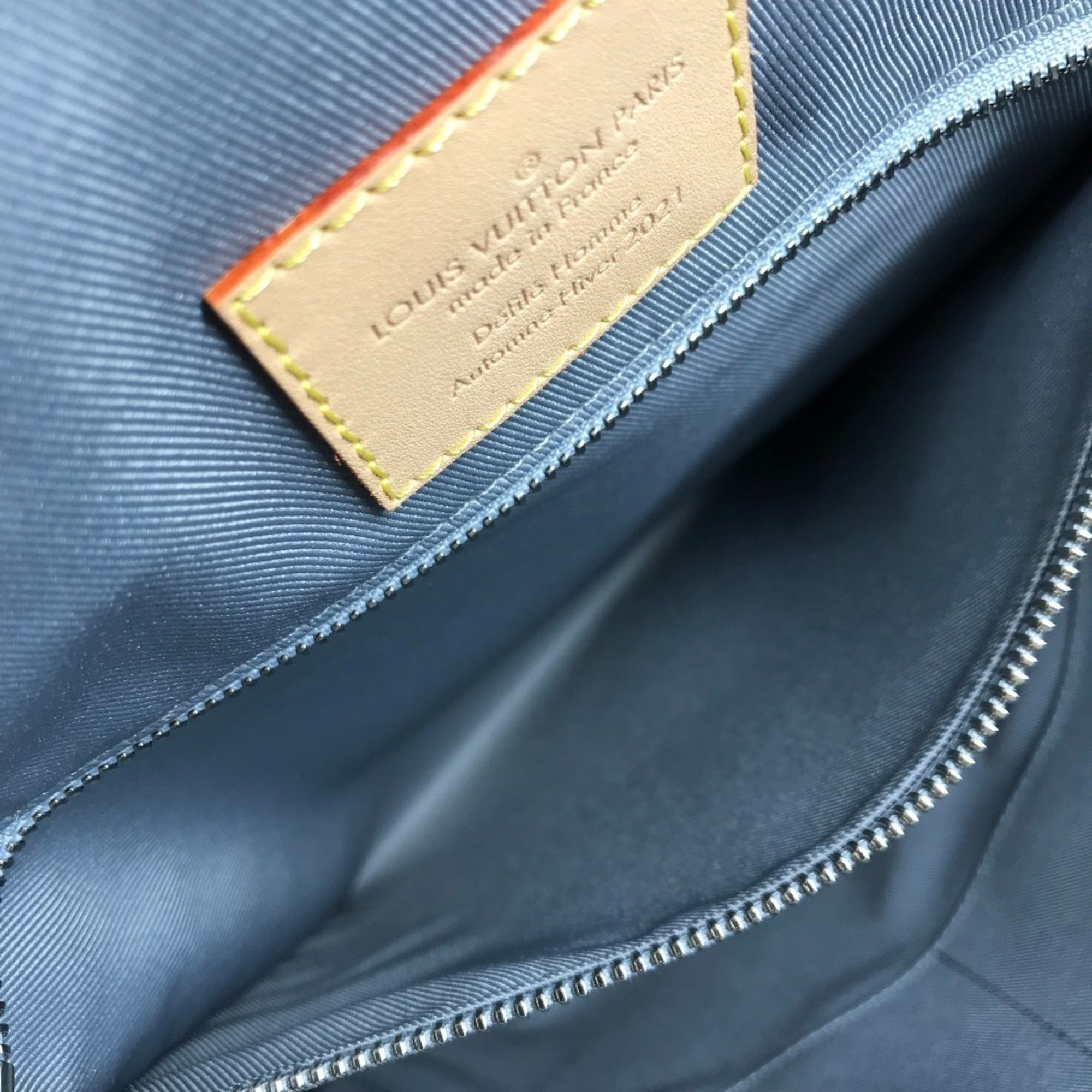 Louis Vuitton Silver Leather Backpack (Pre-Owned)