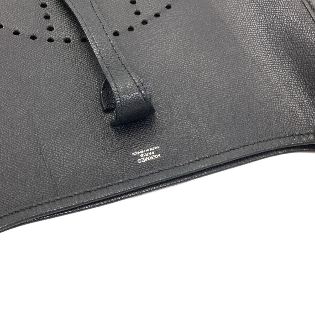 Hermes Black Epsom Leather Shoulder Bag (Pre-Owned)