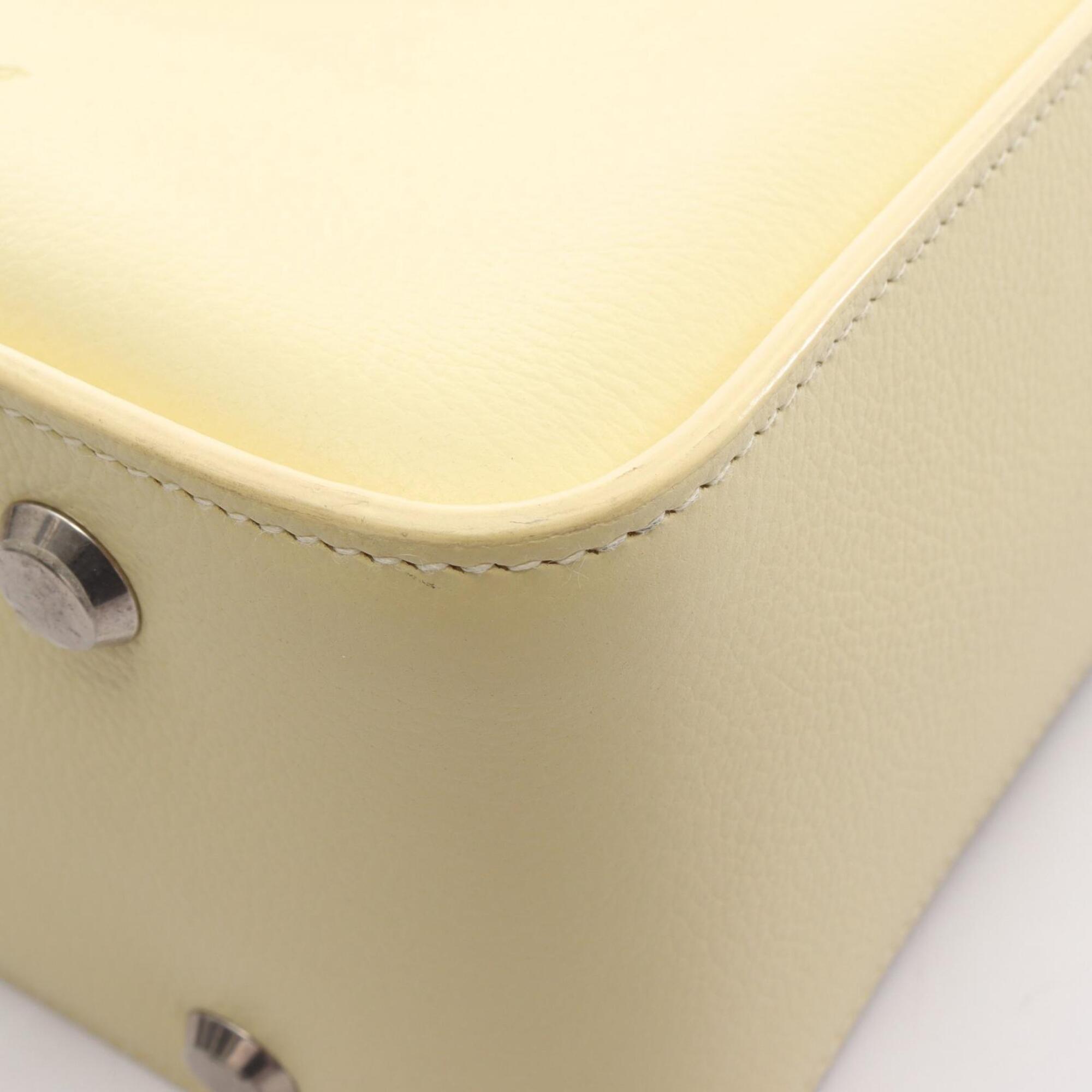 Balenciaga Yellow Leather Handbag Pouch Shoulder Bag (Pre-Owned)