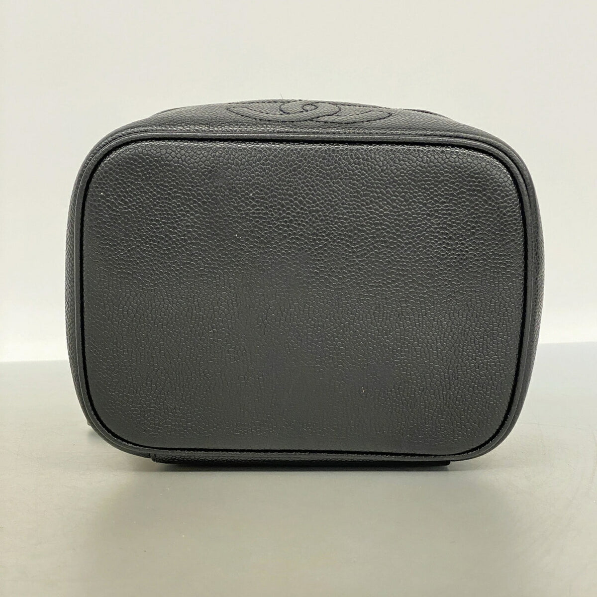Chanel Black Grained Calfskin Vanity Bag (Pre-Owned)