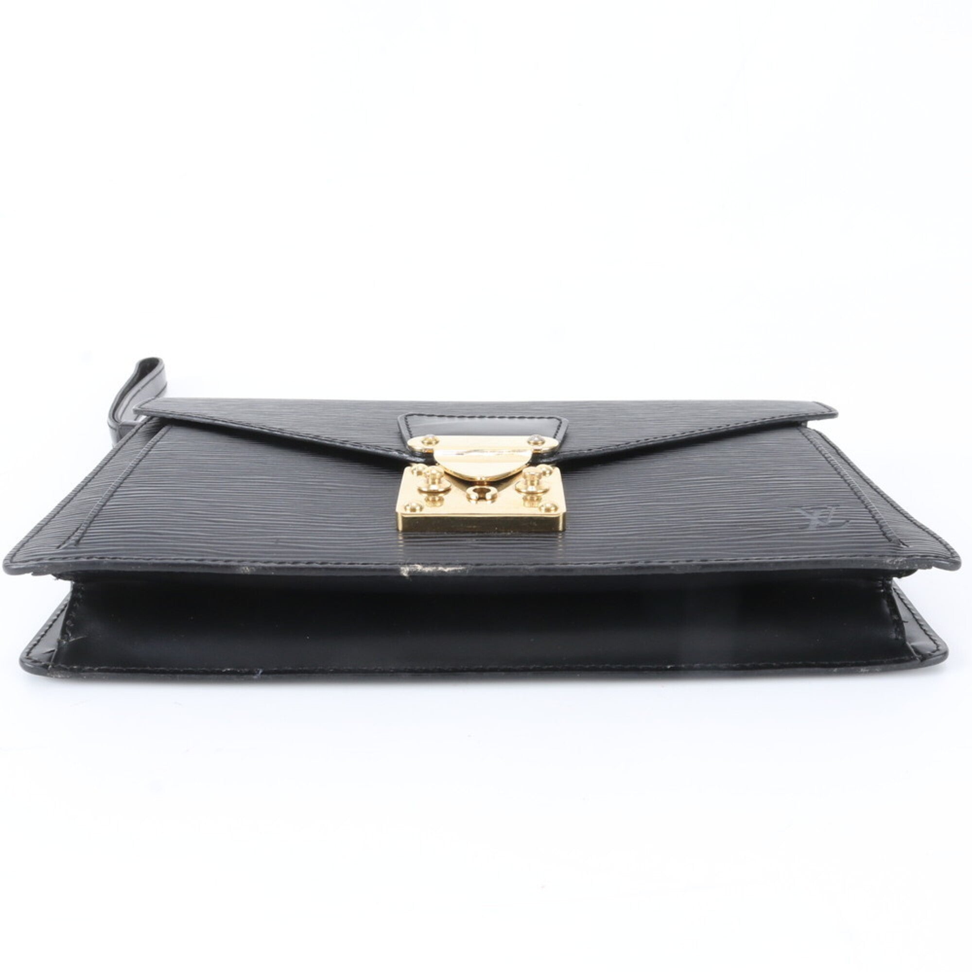 Louis Vuitton Epi Noir Leather Clutch Bag Handbag Pouch (Pre-Owned)