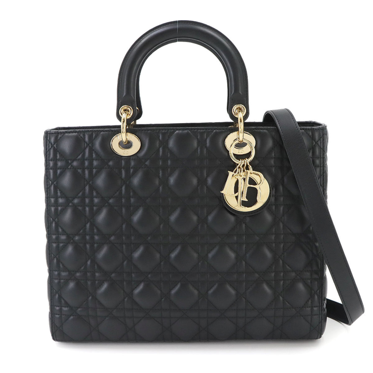 Christian Dior Black Leather Handbag (Pre-Owned)