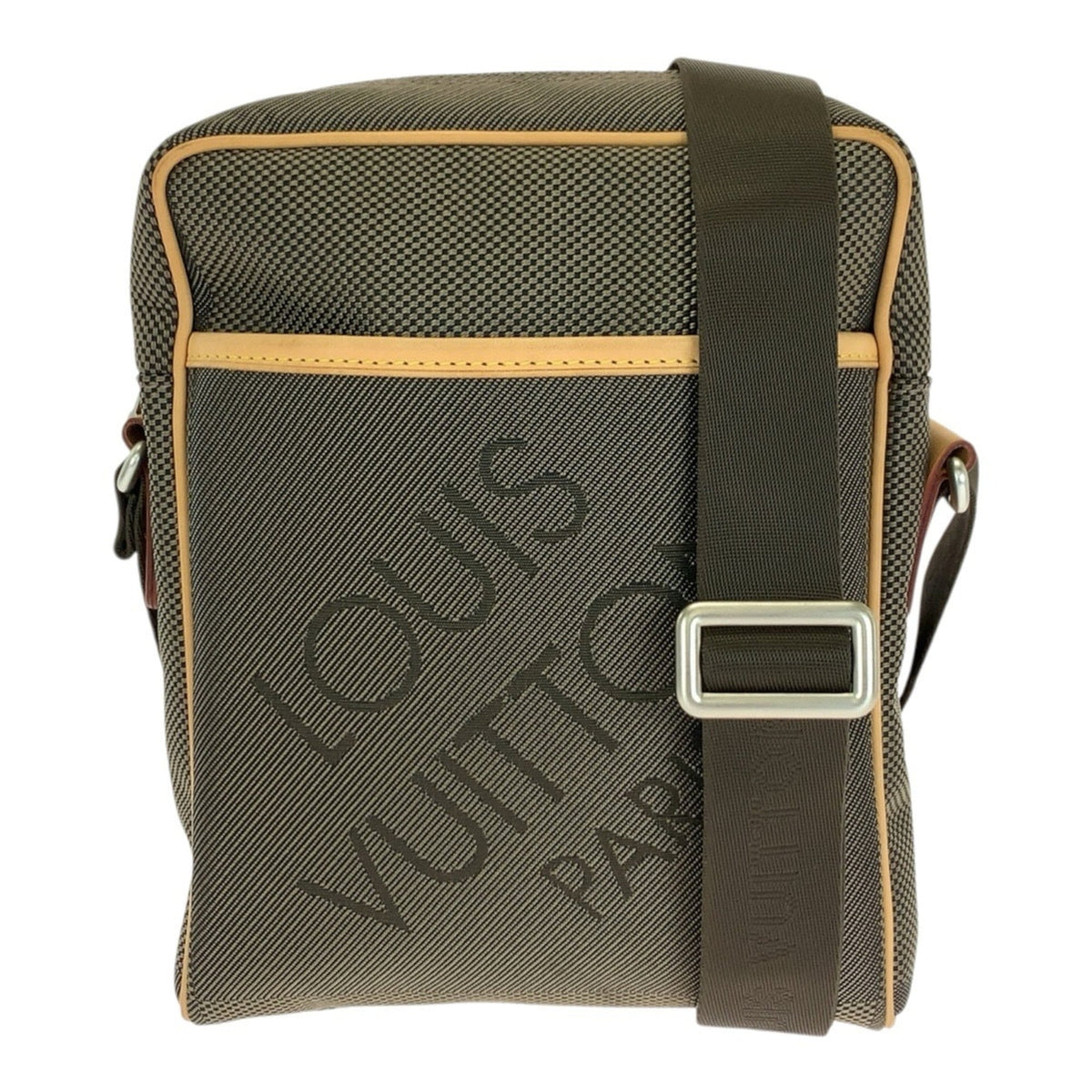 Louis Vuitton Khaki Nylon Leather Shoulder Bag (Pre-Owned)
