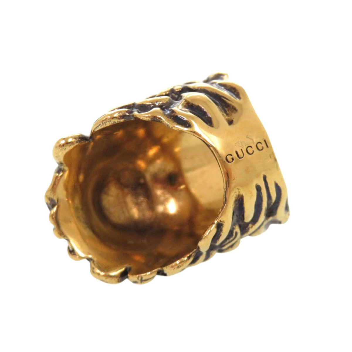 Gucci Gold Metal Band Ring (Pre-Owned)