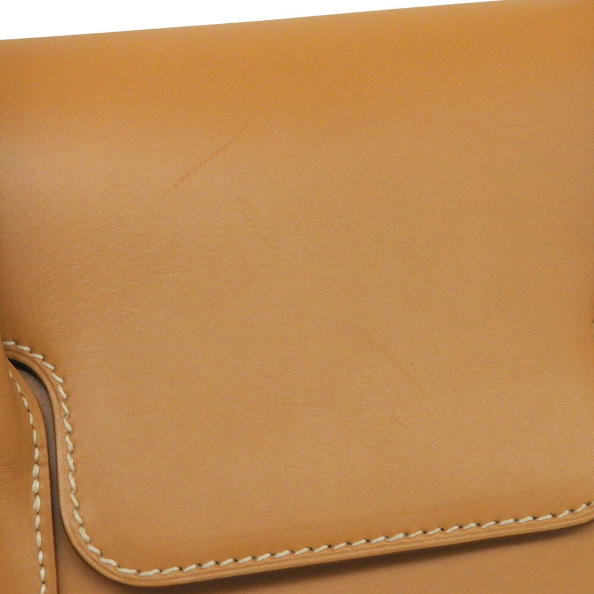 Hermes Brown Natural Chamonix Leather Handbag (Pre-Owned)