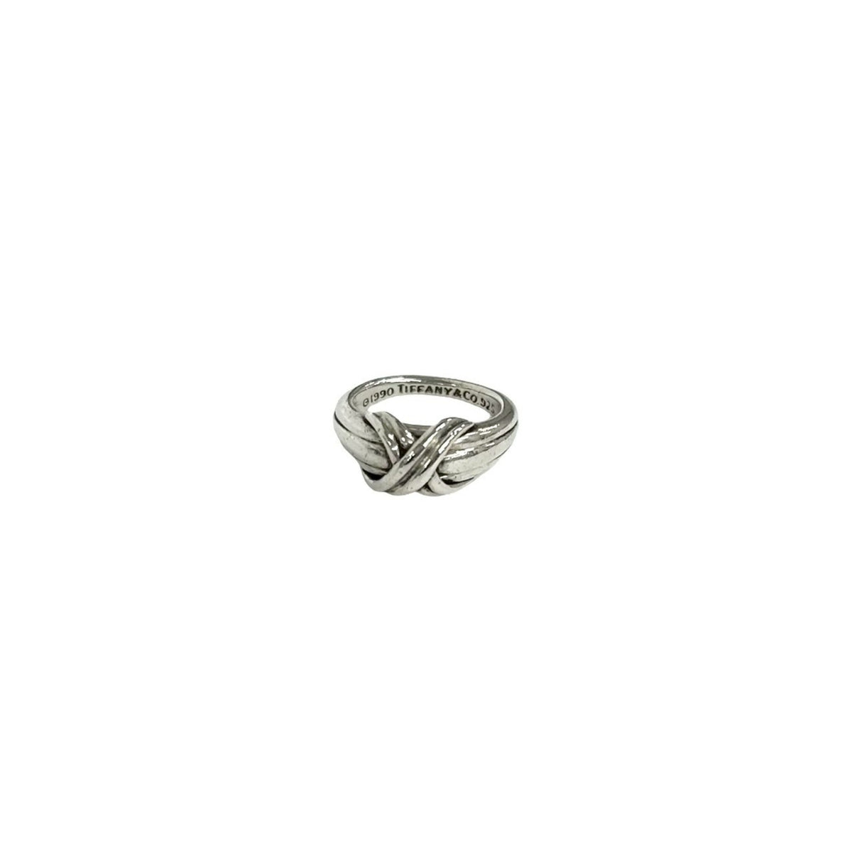Tiffany Silver Silver 925 Band Ring (Pre-Owned)