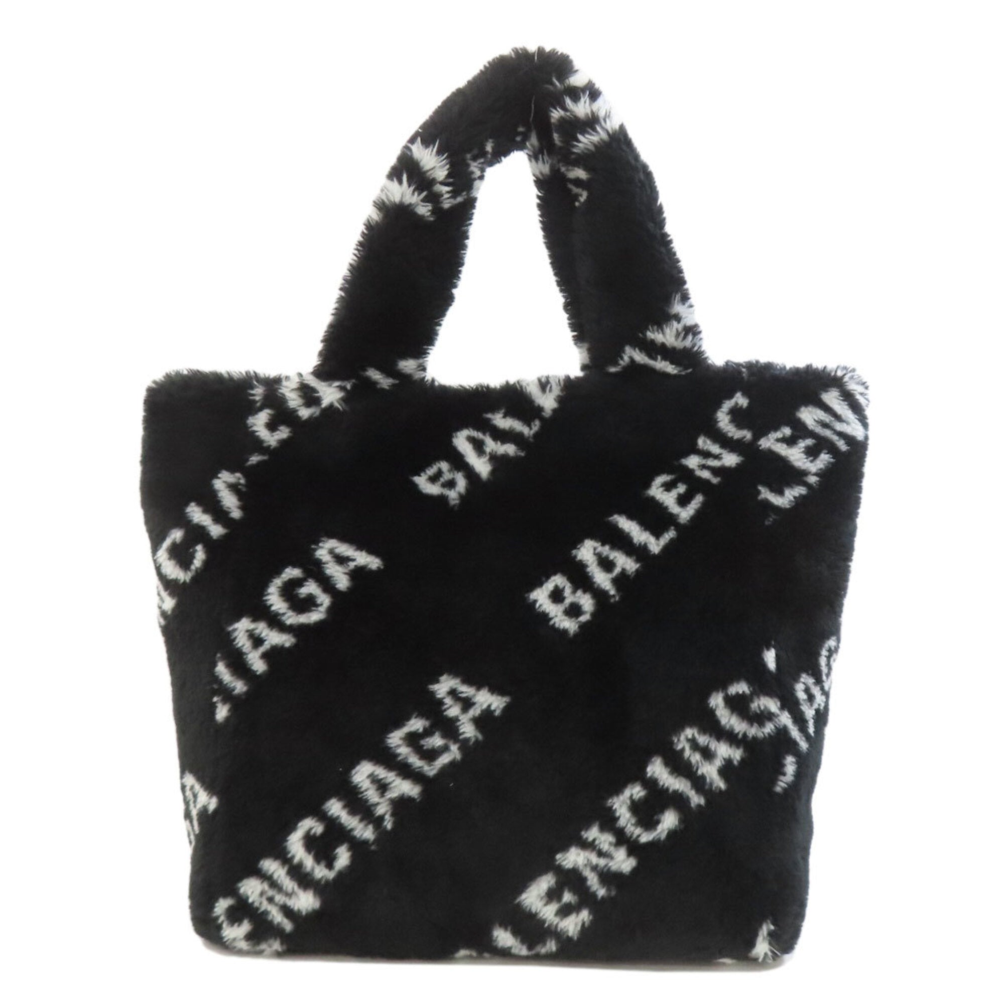 Balenciaga Black Fur Handbag (Pre-Owned)