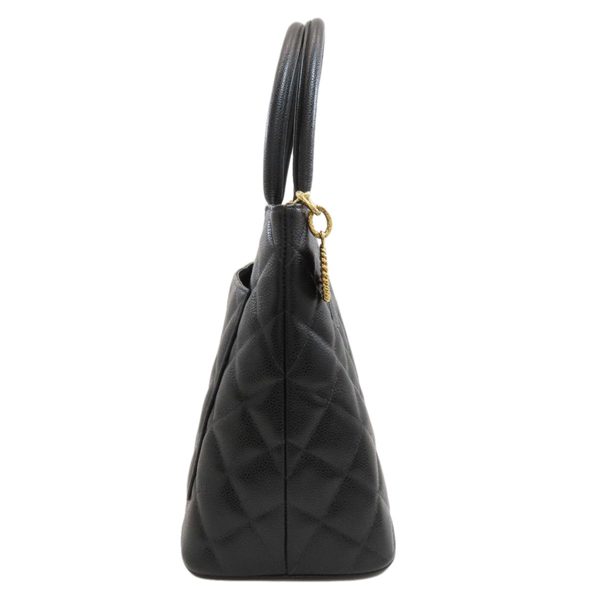 Chanel Black Leather Tote Bag (Pre-Owned)
