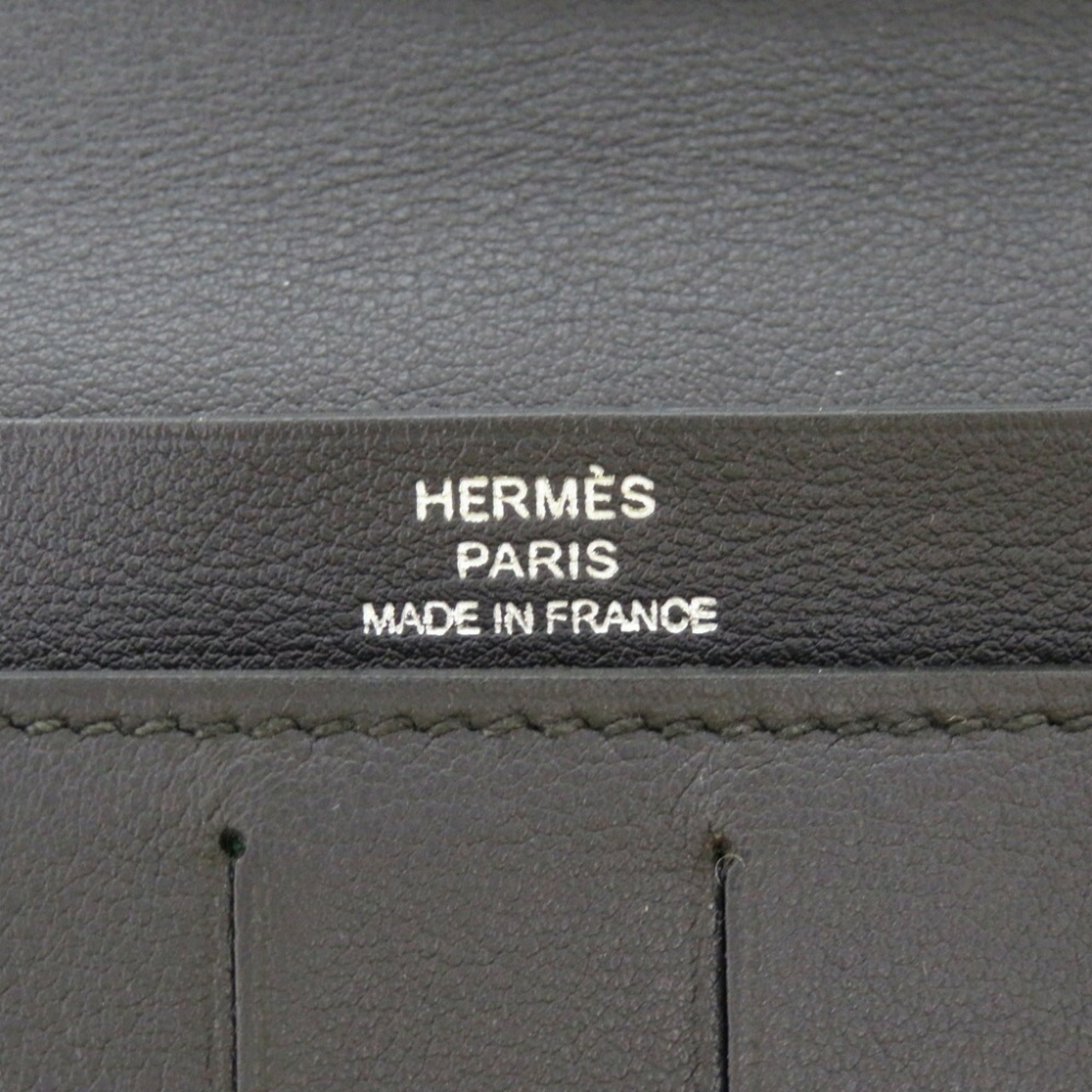 Hermes Blue Indigo Swift Leather Long Wallet (Bi-Fold) (Pre-Owned)