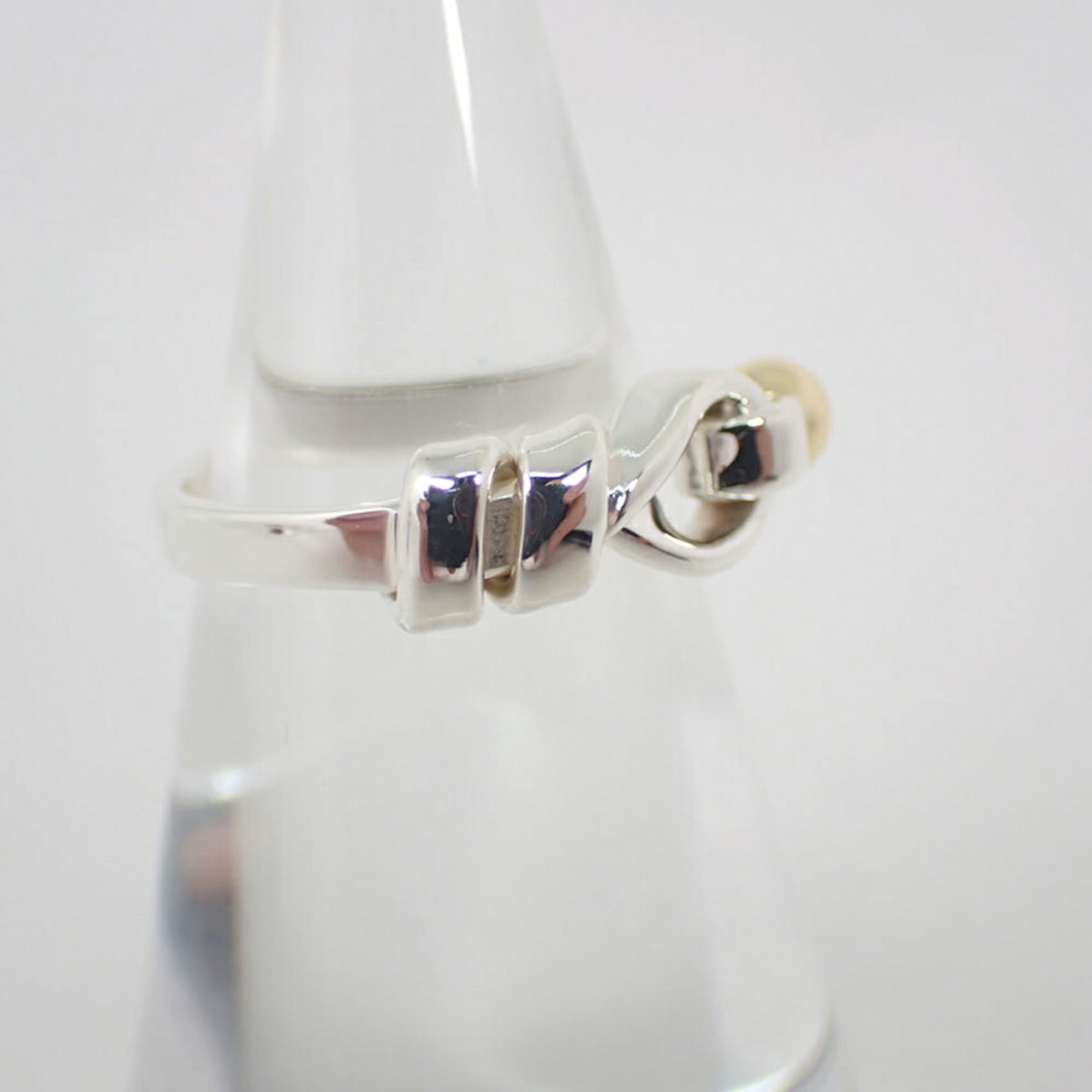 Tiffany Yellow Gold (18K) Sterling Silver 925 Band Ring (Pre-Owned)