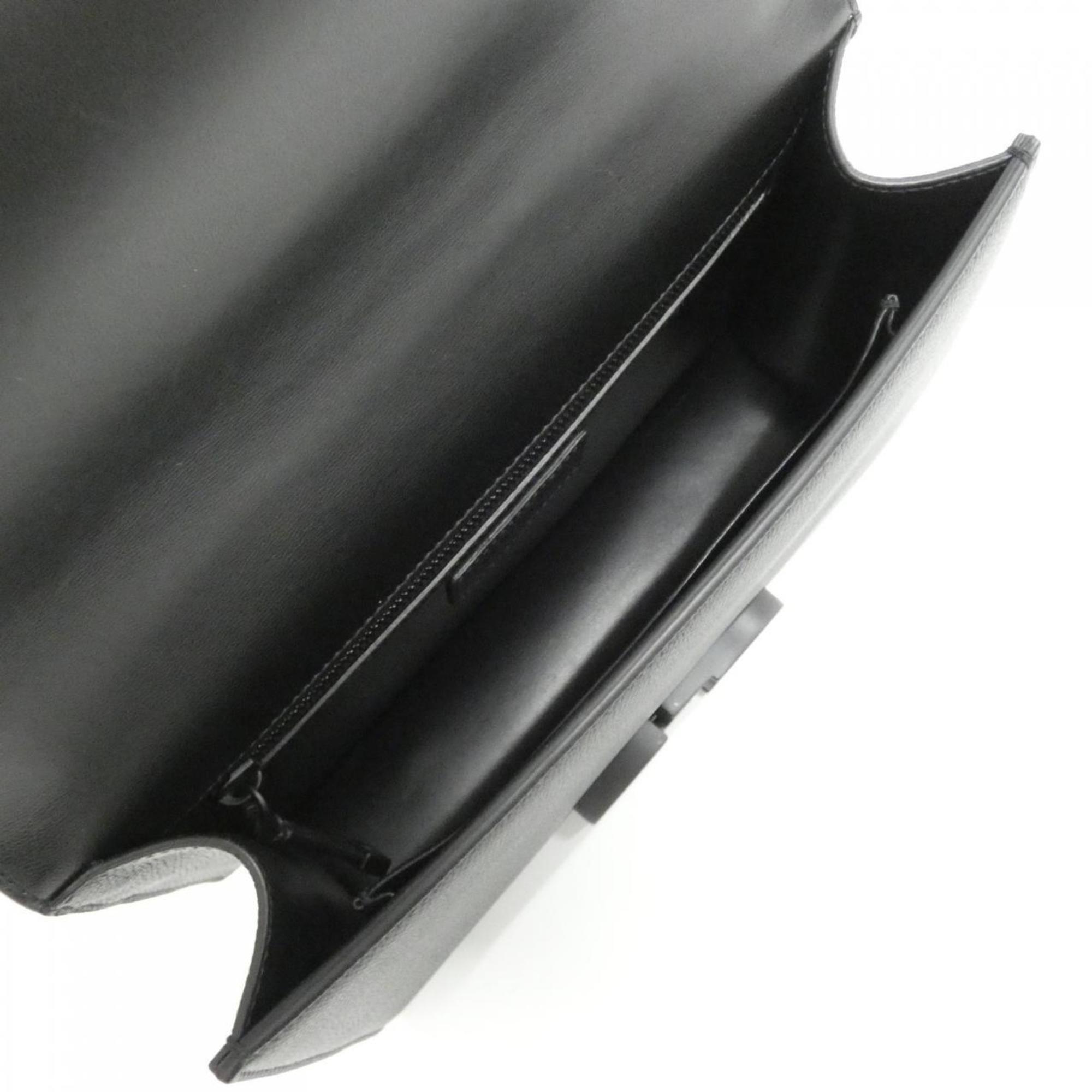 Christian Dior Black Leather Shoulder Bag (Pre-Owned)