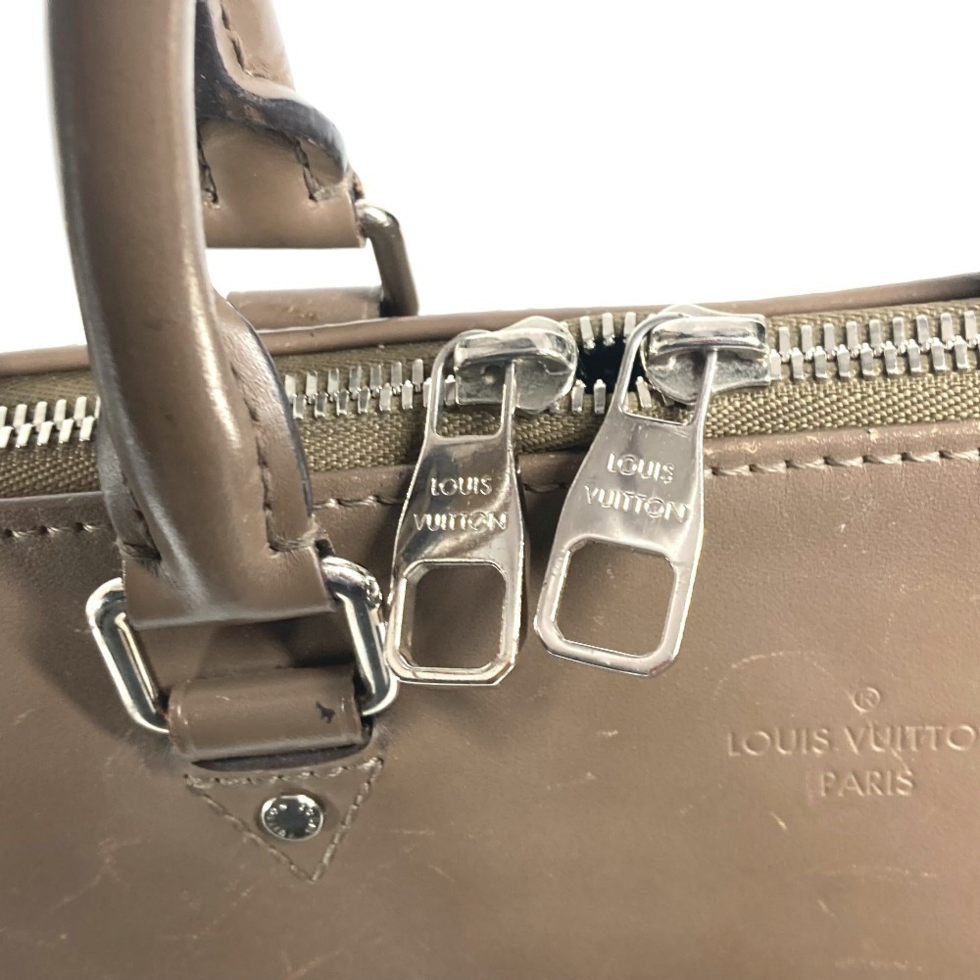 Louis Vuitton Brown Taupe Epi Leather Briefcase Handbag Tote Bag (Pre-Owned)