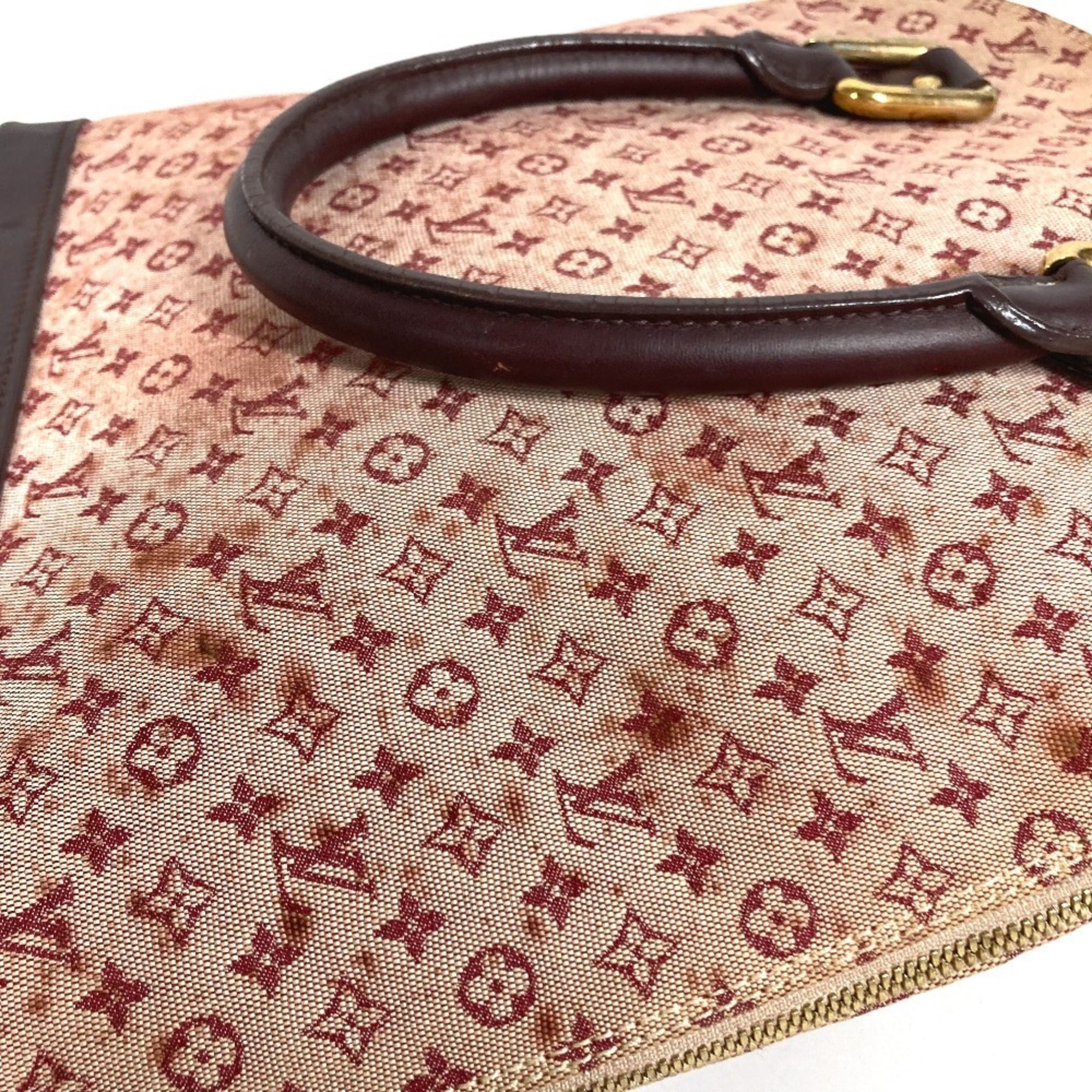 Louis Vuitton Cerise Red Color Monogram Mini Handbag Tote Bag (Pre-Owned)