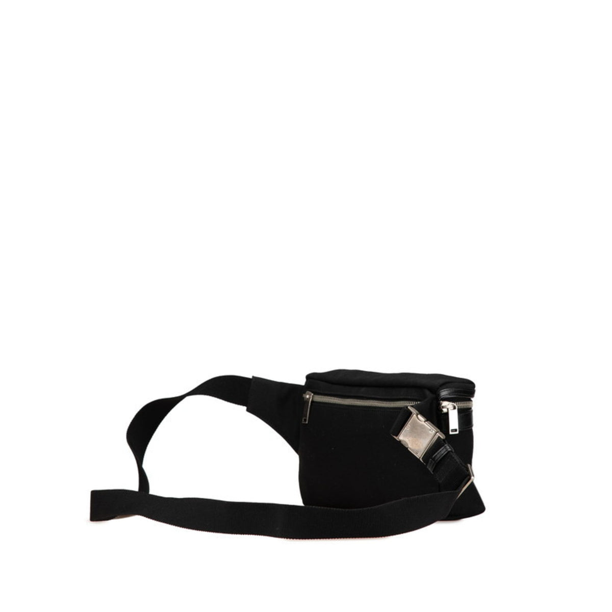 Saint Laurent Black Canvas Leather Fanny Pack (Pre-Owned)