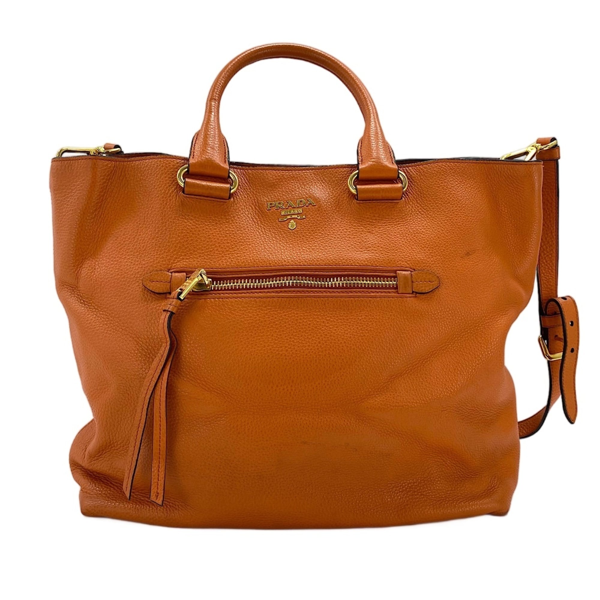 Prada Orange Tote Bag (Pre-Owned)