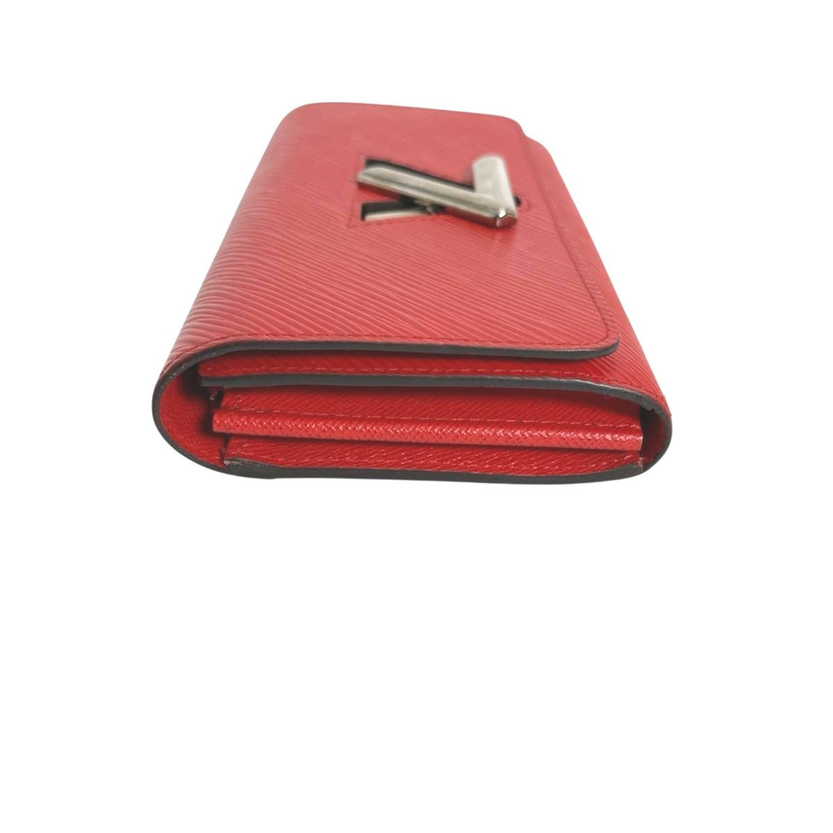 Louis Vuitton Coquelicots Red Color Epi Leather Long Wallet (Tri-Fold) (Pre-Owned)