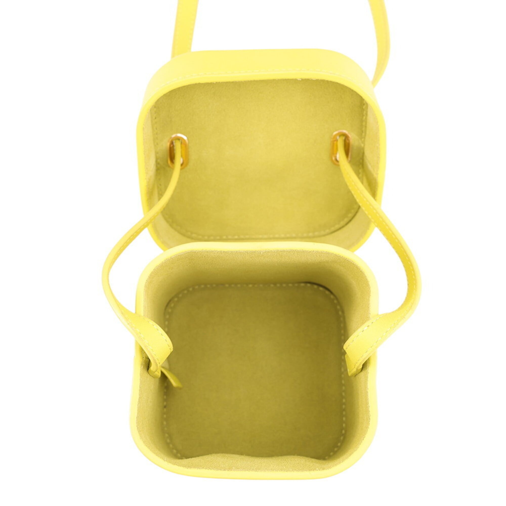 Celine Yellow Leather Handbag Shoulder Bag (Pre-Owned)