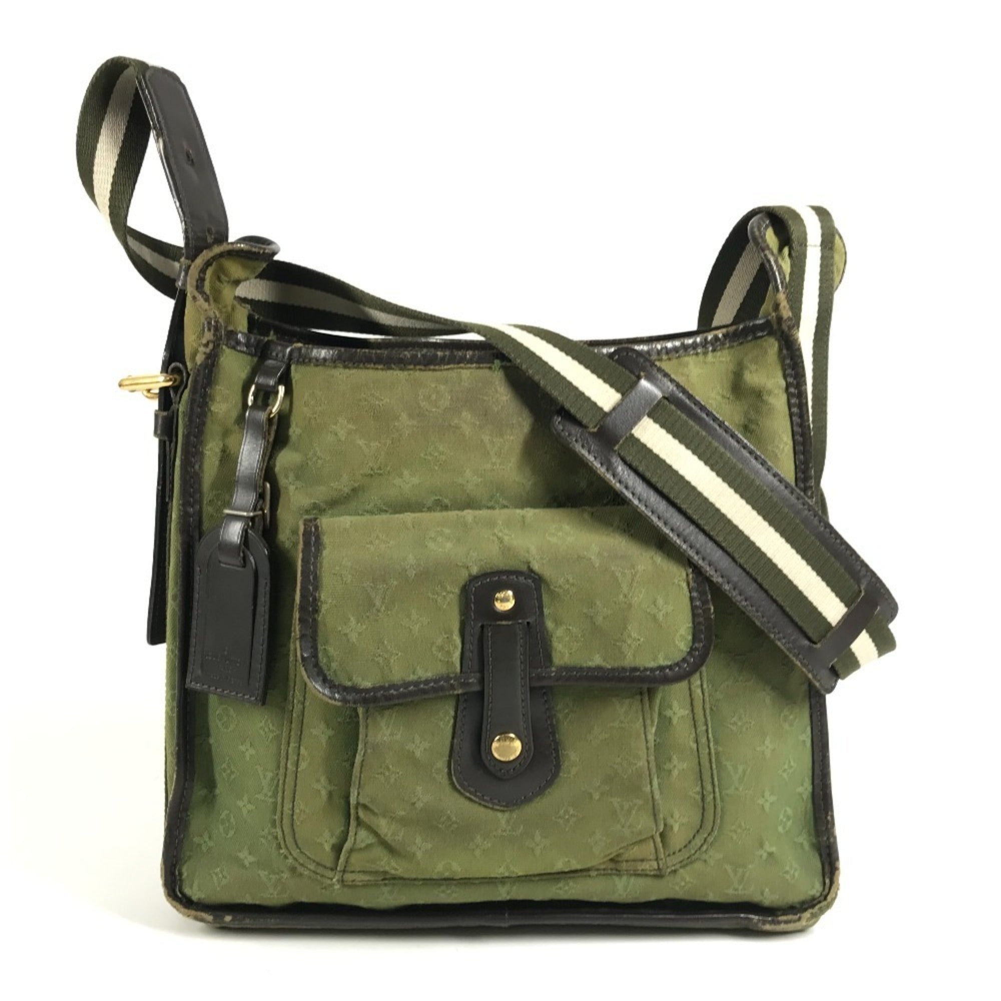 Louis Vuitton Khaki Monogram Mini Canvas Shoulder Bag (Pre-Owned)