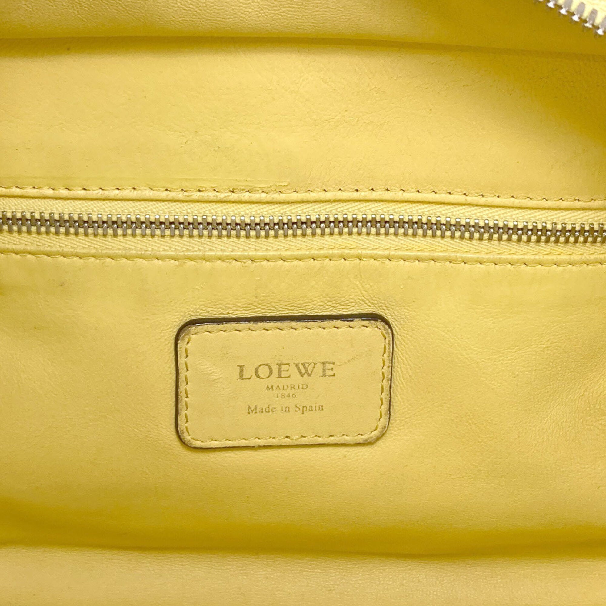 Loewe Yellow Leather Handbag (Pre-Owned)