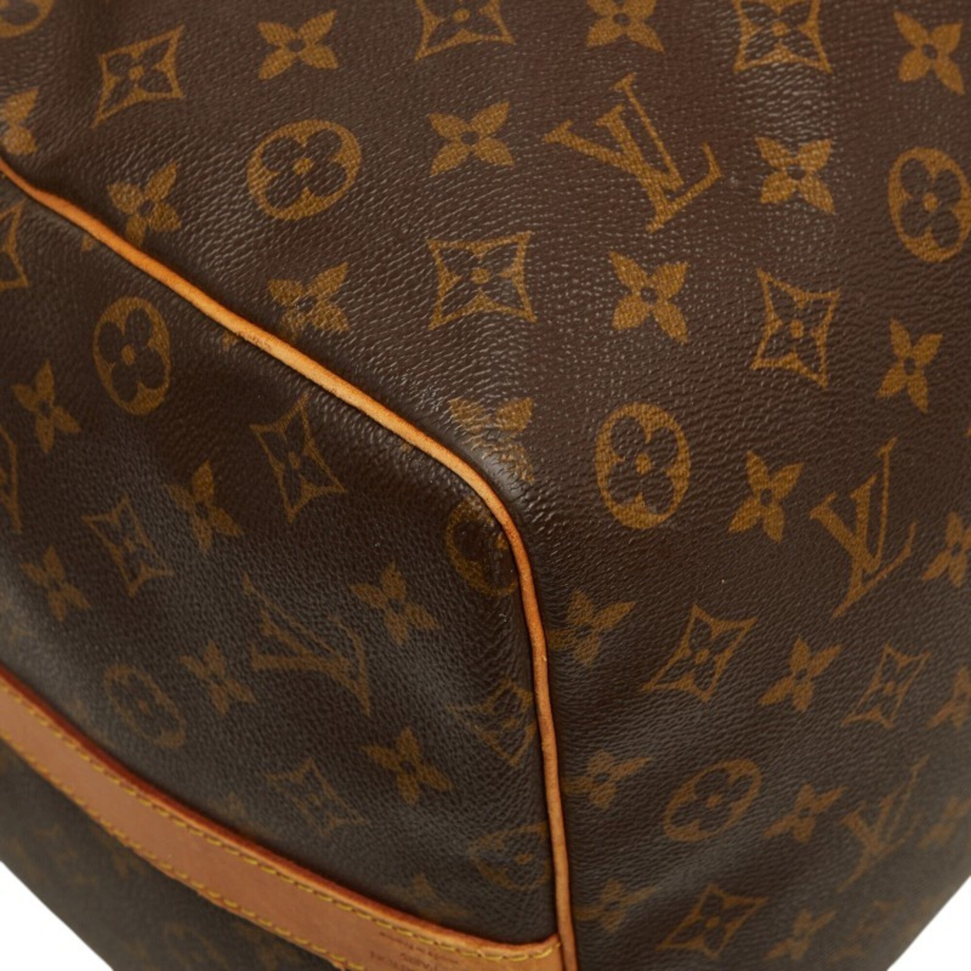 Louis Vuitton Brown Pvc Leather Boston Bag Shoulder Bag (Pre-Owned)