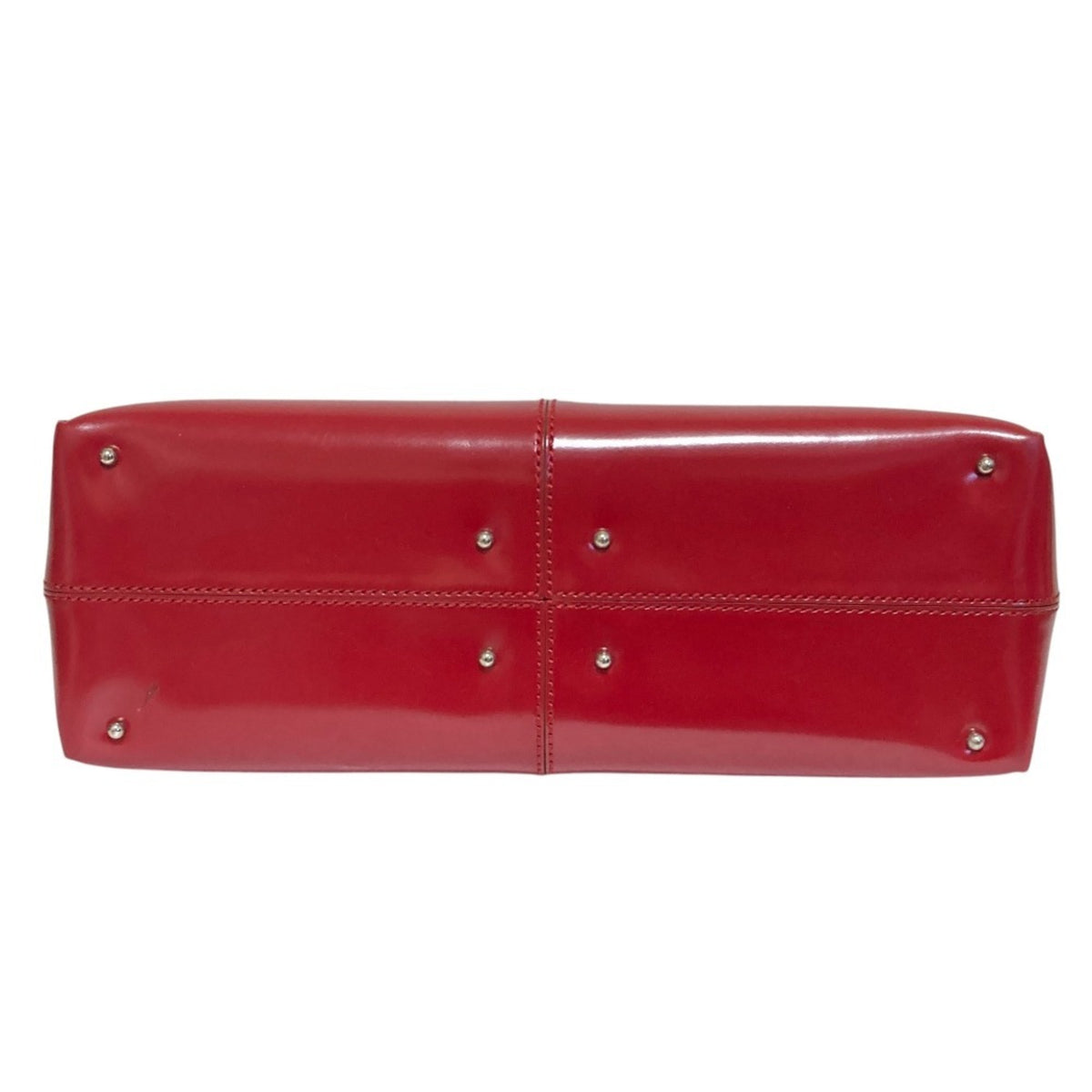 Tod's Red Color Leather Handbag Shoulder Bag (Pre-Owned)
