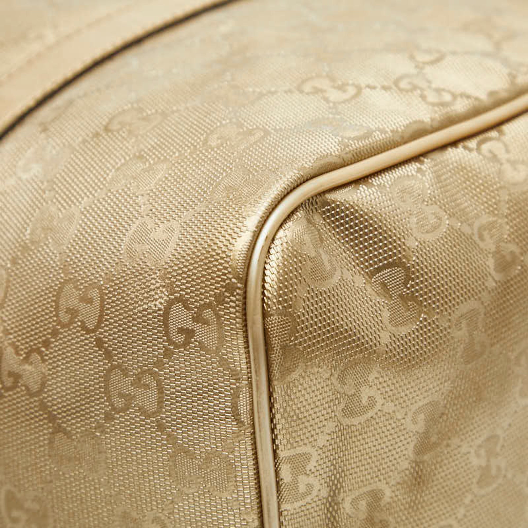 Gucci Gold Pvc Leather Handbag (Pre-Owned)