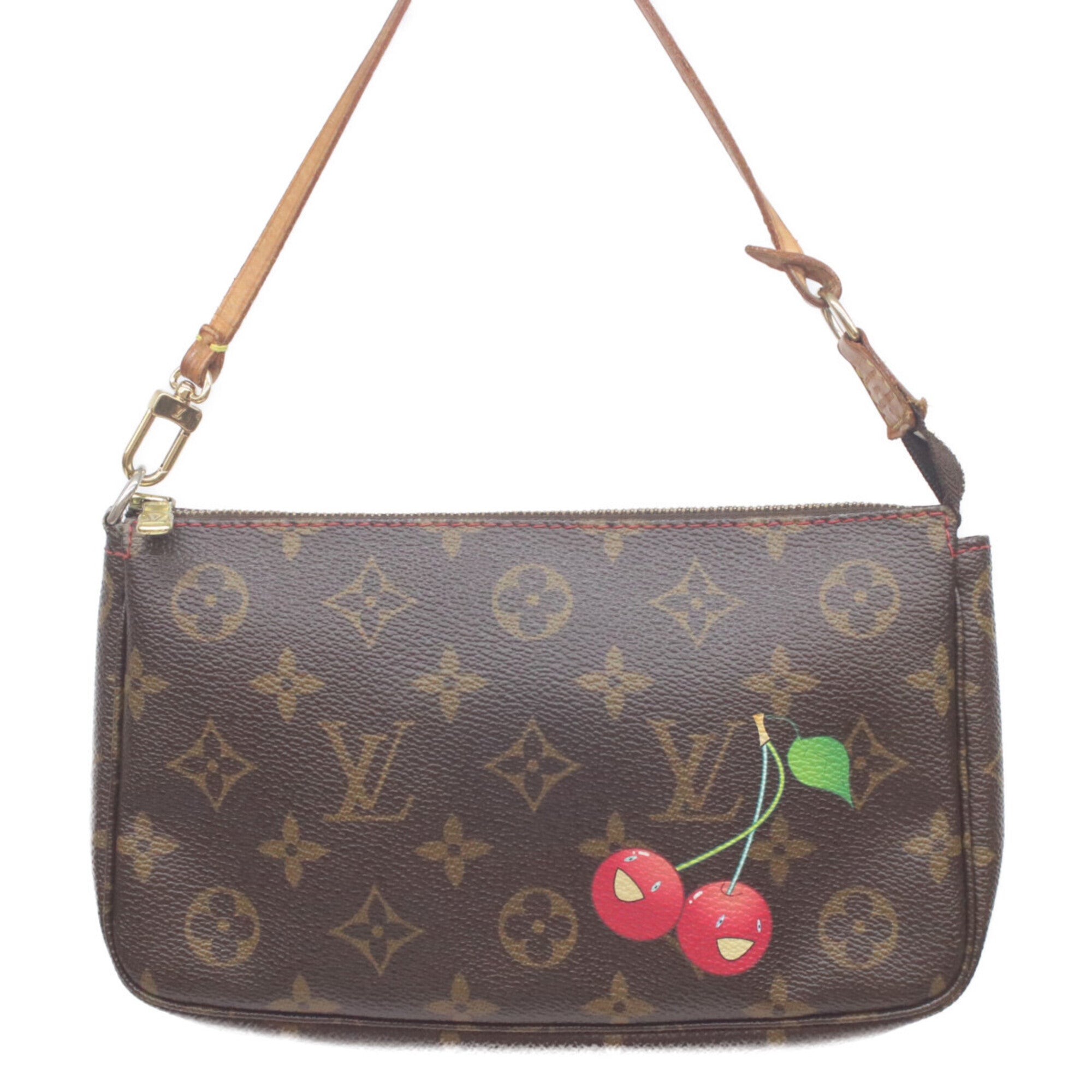Louis Vuitton Monogram Cherry Brown Red Color Handbag (Pre-Owned)