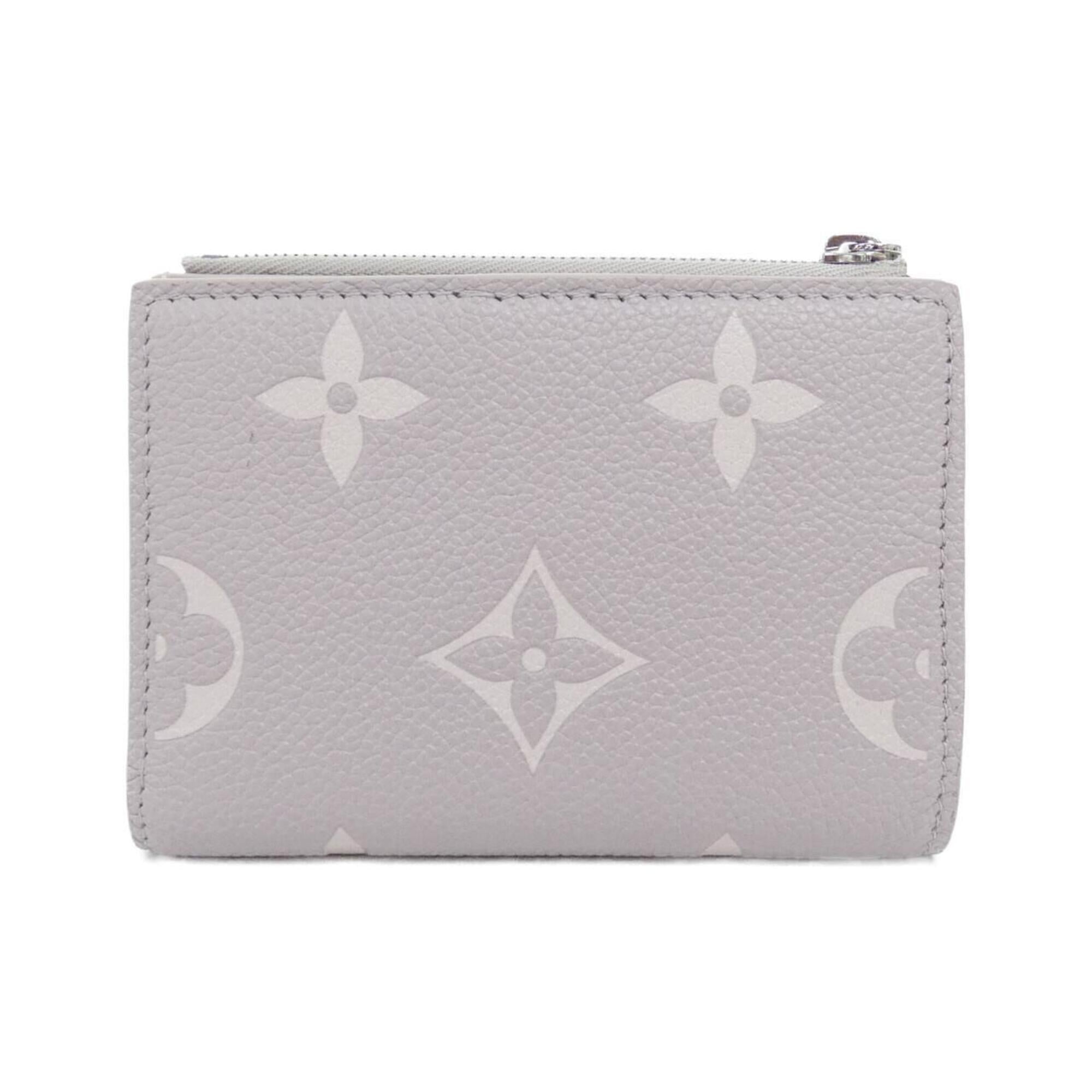 Louis Vuitton Gray Leather Wallet (Bi-Fold) (Pre-Owned)
