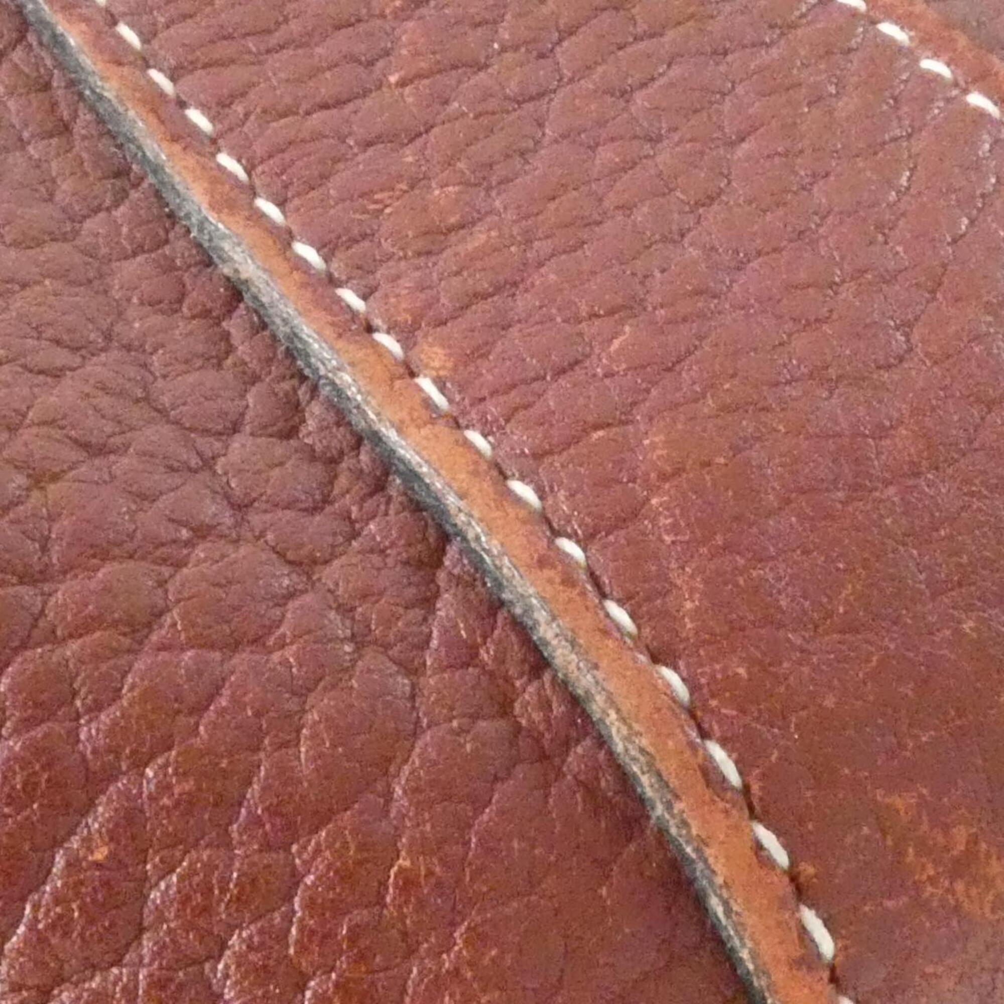 Hermes Garden Rouge H Negonda Leather Handbag (Pre-Owned)