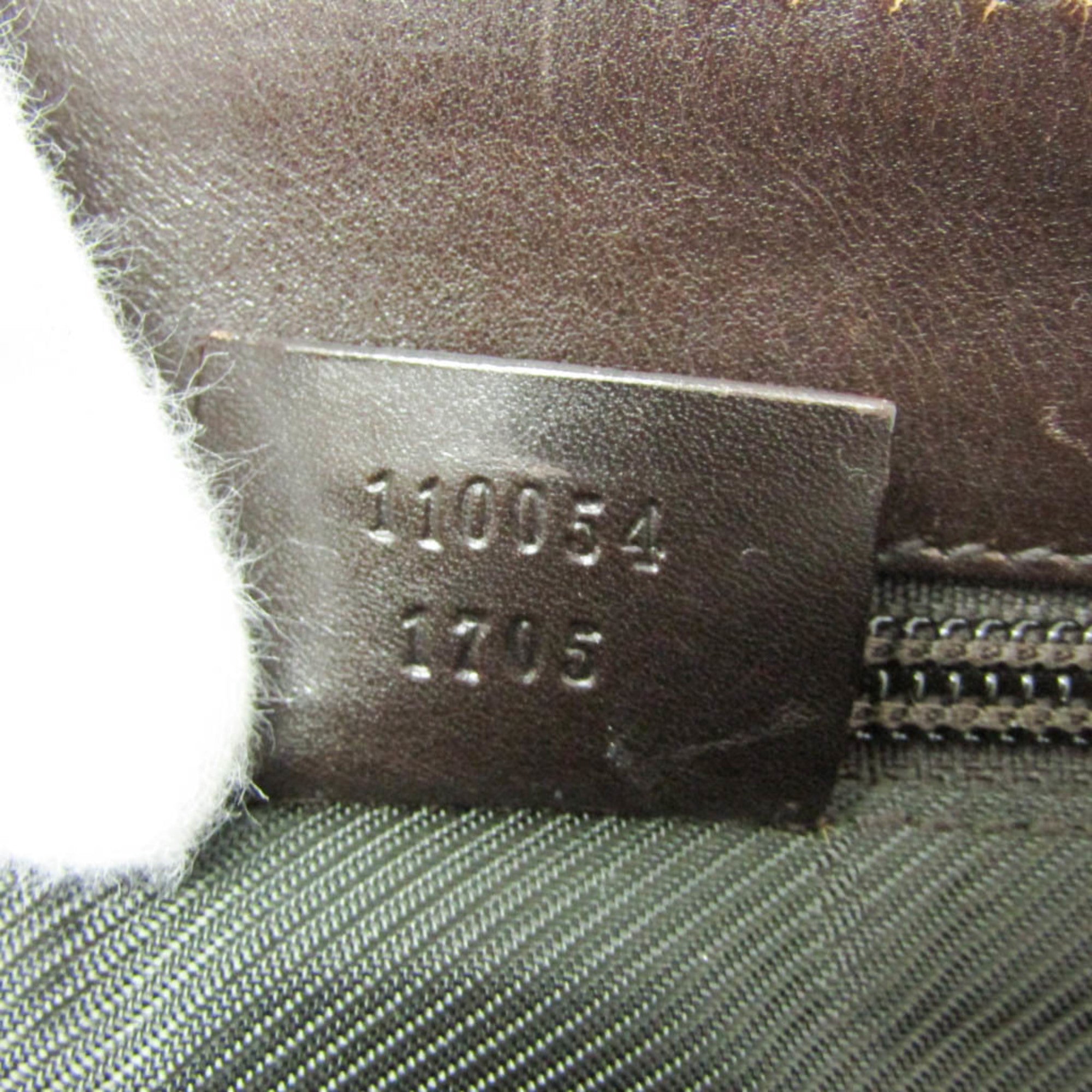 Gucci Beige Brown Gg Supreme Shoulder Bag (Pre-Owned)