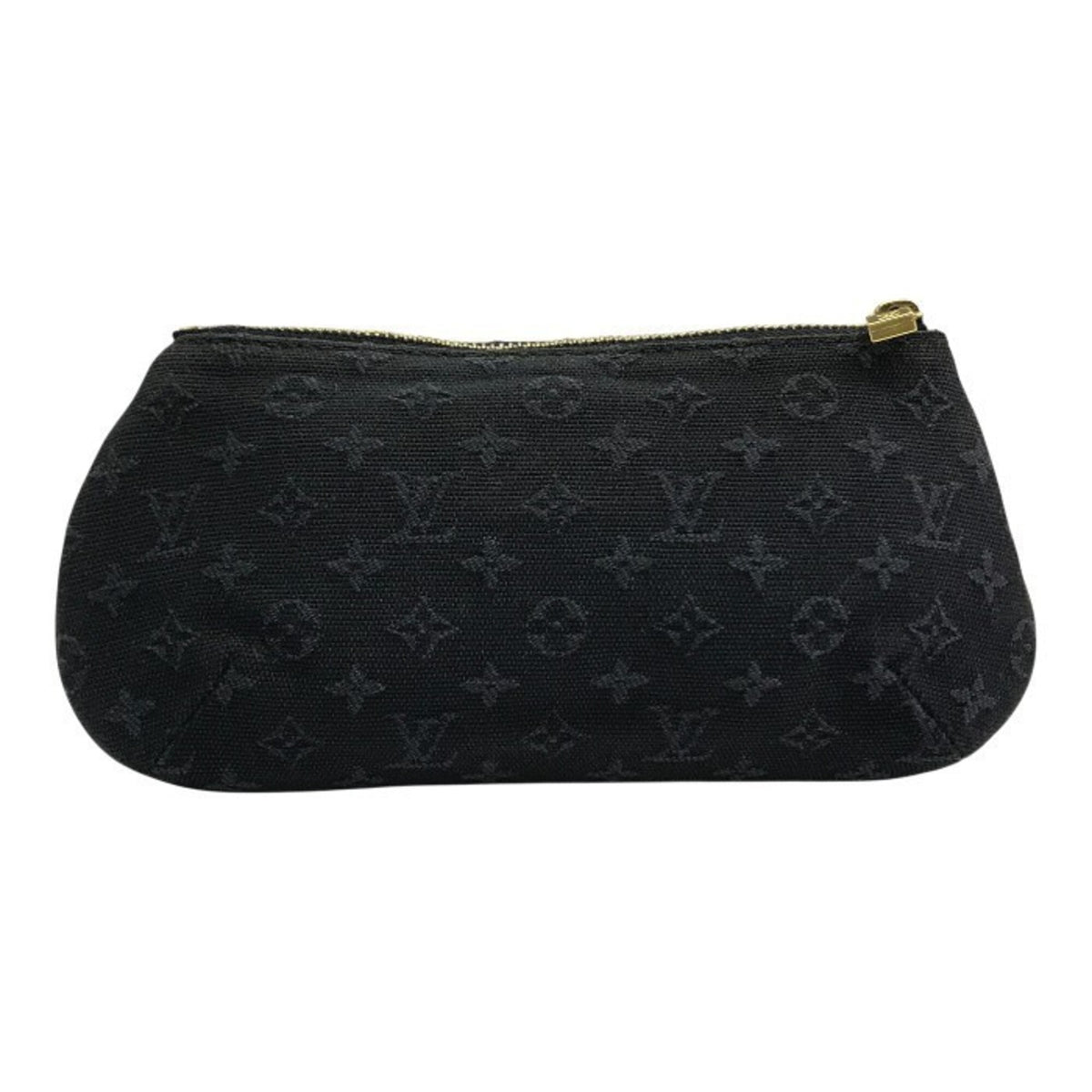 Louis Vuitton Navy Canvas Leather Pouch (Pre-Owned)