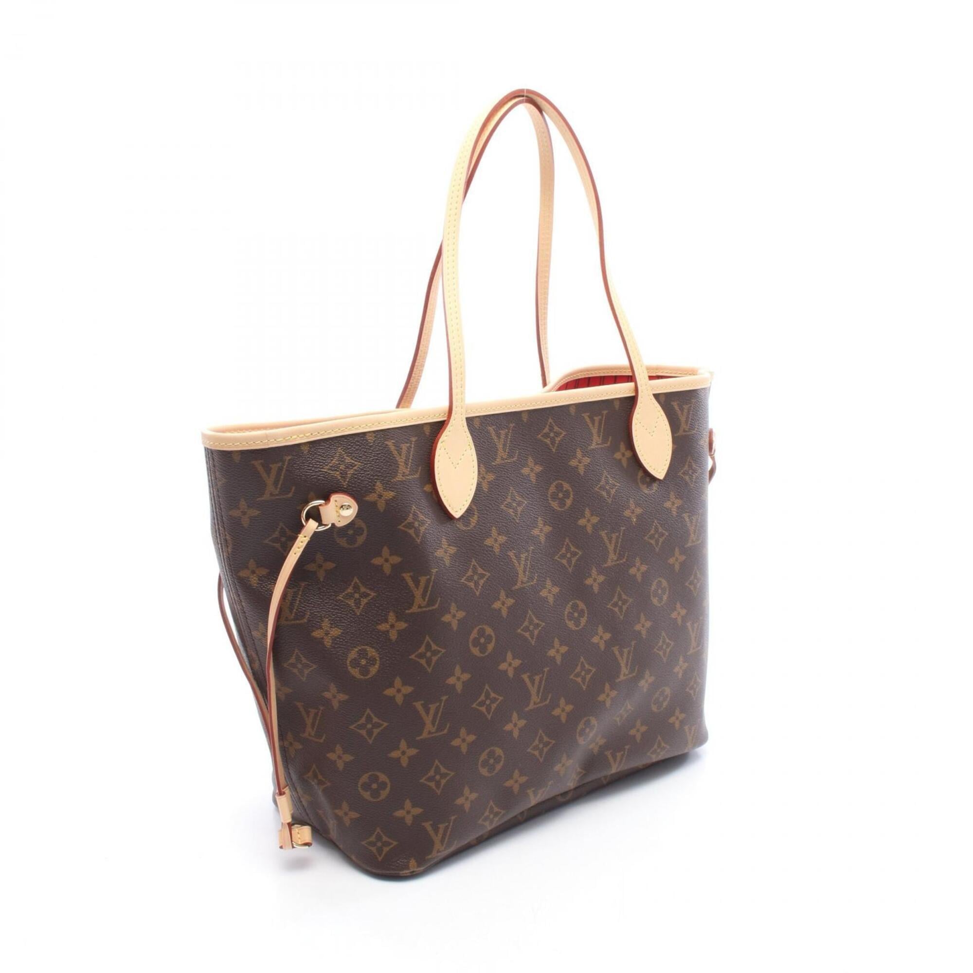 Louis Vuitton Brown Cerise Coated Canvas Leather Handbag Tote Bag (Pre-Owned)