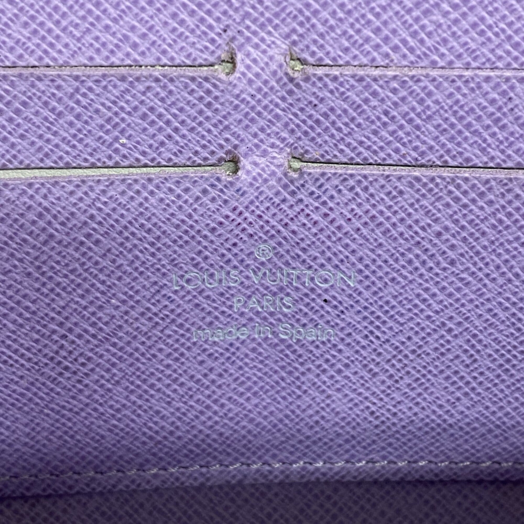 Louis Vuitton Noir Violet Long Wallet (Bi-Fold) (Pre-Owned)