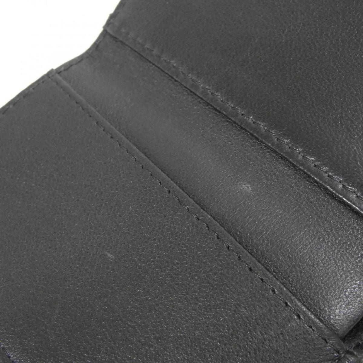 Chanel Black Leather Wallet (Tri-Fold) (Pre-Owned)