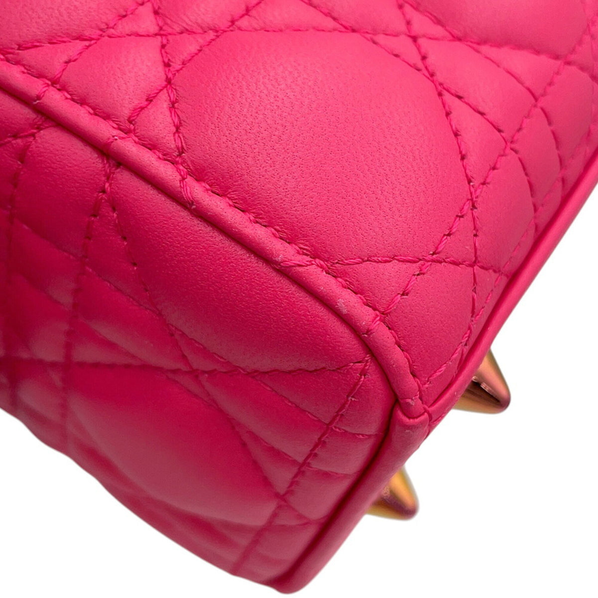 Christian Dior Lady Dior Pink Leather Handbag (Pre-Owned)