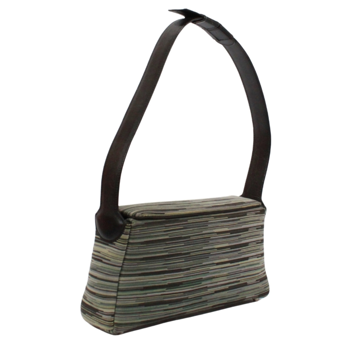 Hermes Black Green Vibrato Leather Leather Shoulder Bag (Pre-Owned)