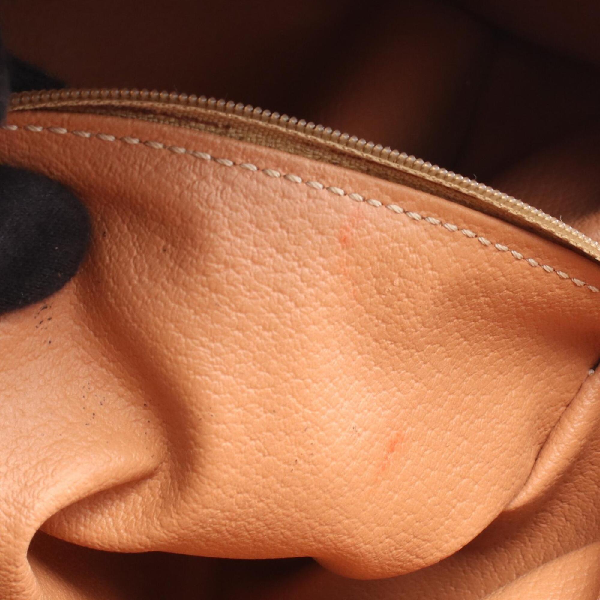 Celine Brown Coated Canvas Leather Handbag (Pre-Owned)