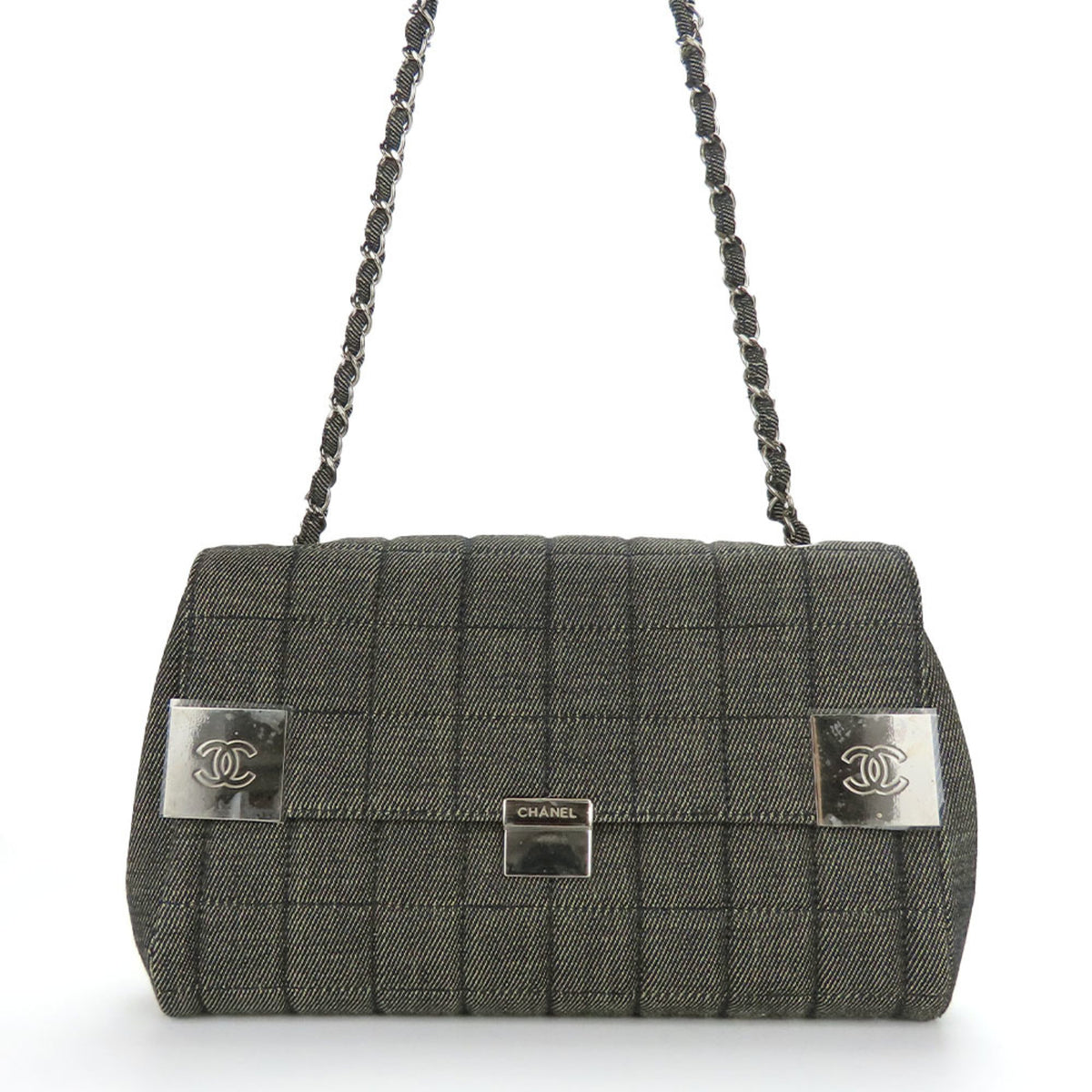 Chanel Navy Denim Shoulder Bag (Pre-Owned)