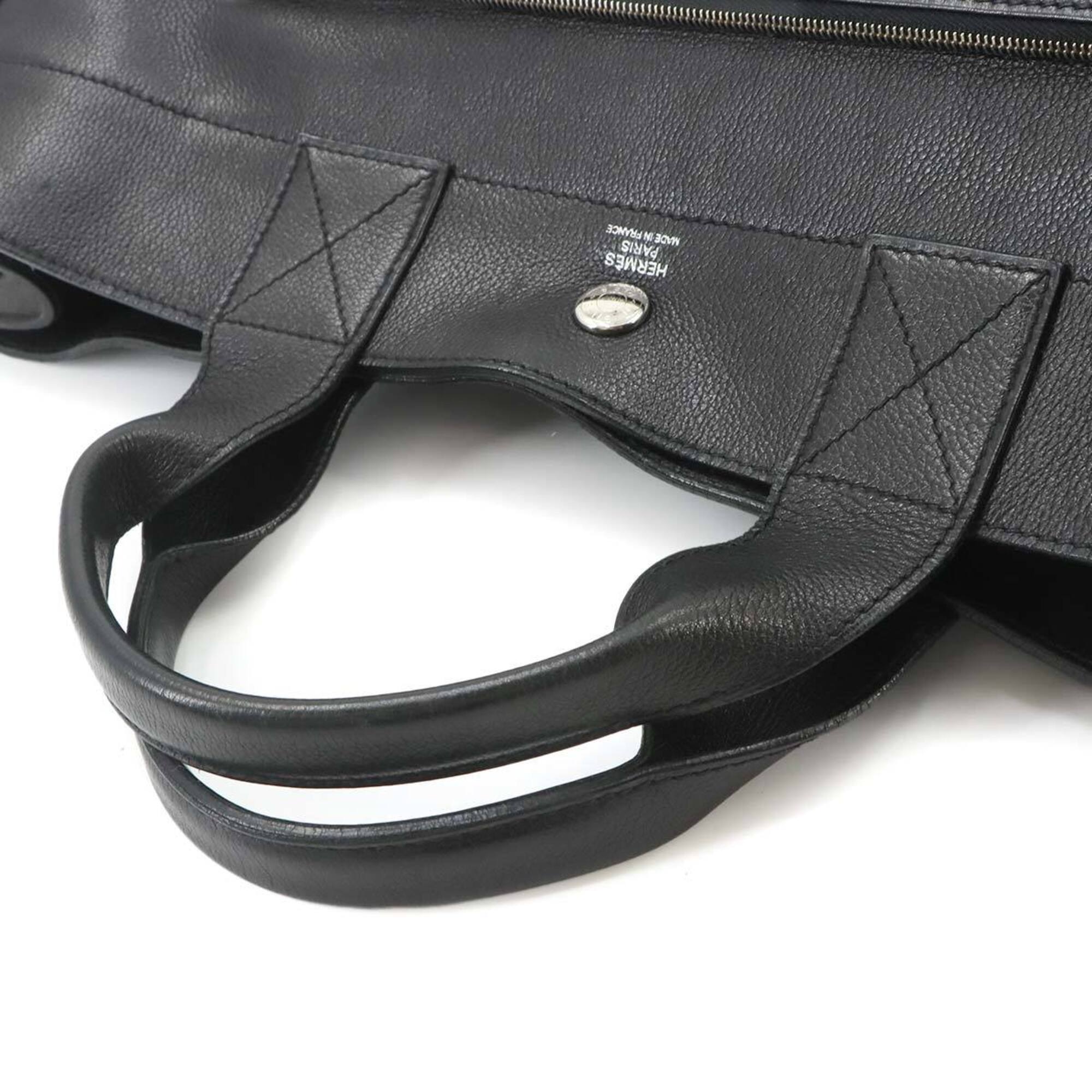 Hermes Black Evergrain Leather Handbag (Pre-Owned)
