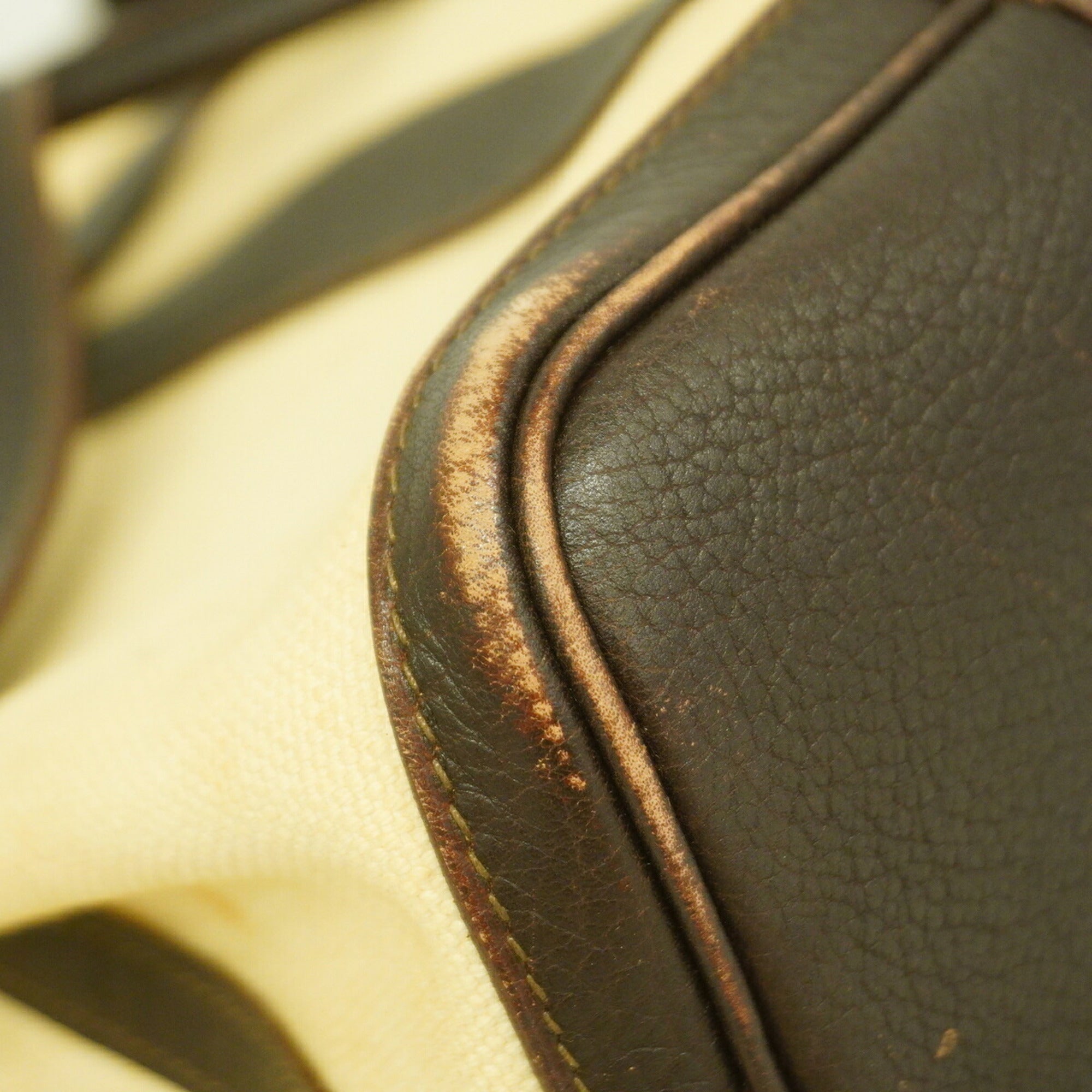 Hermes Brown Toile H Handbag (Pre-Owned)