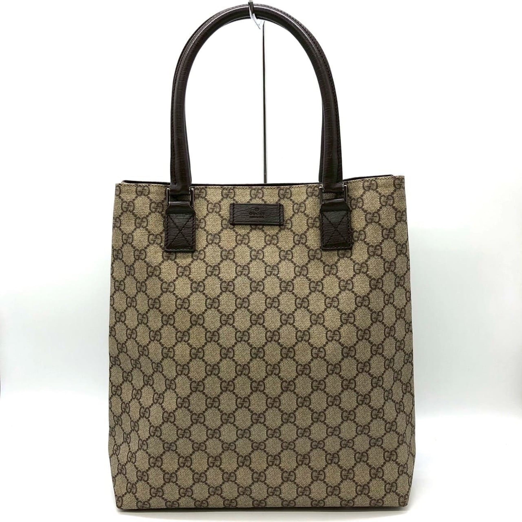 Gucci Beige Gg Supreme Canvas Tote Bag (Pre-Owned)