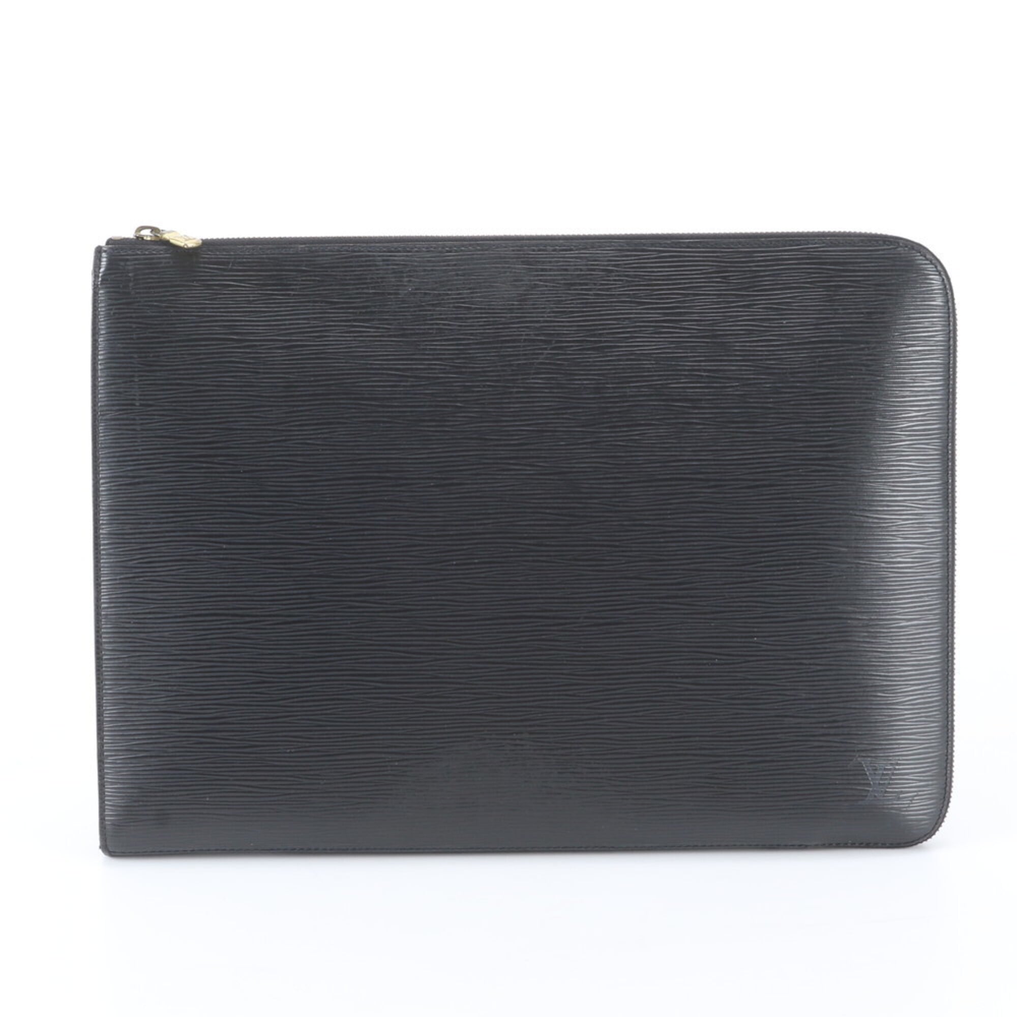 Louis Vuitton Epi Noir Epi Leather Clutch Bag Handbag (Pre-Owned)