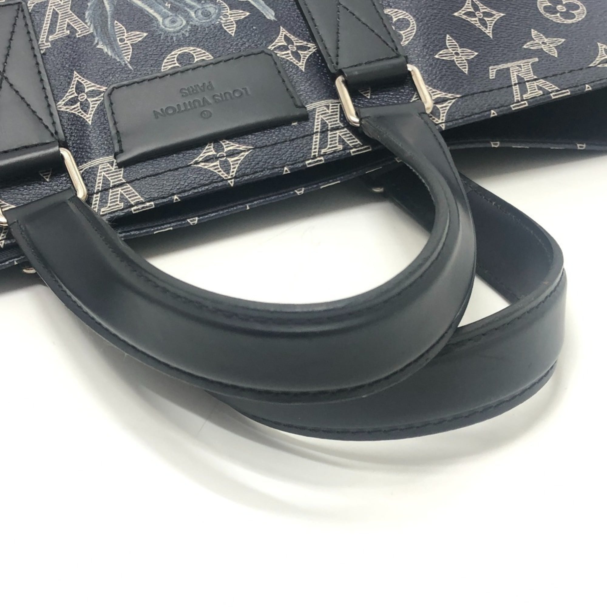 Louis Vuitton Navy Monogram Canvas Tote Bag (Pre-Owned)