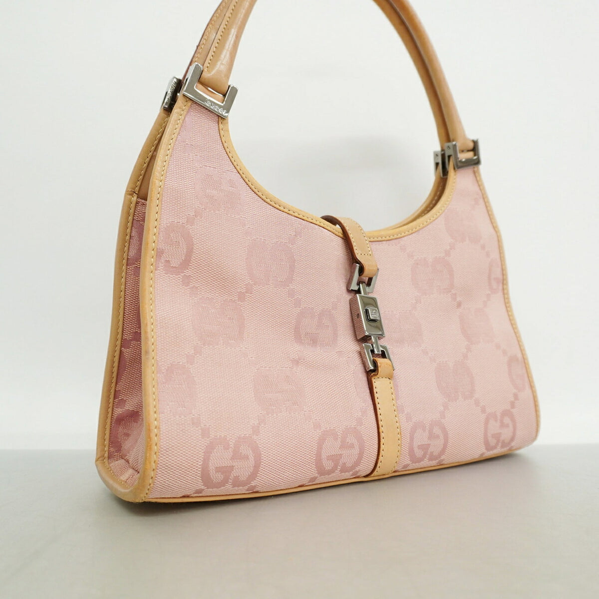 Gucci Pink Canvas Handbag (Pre-Owned)