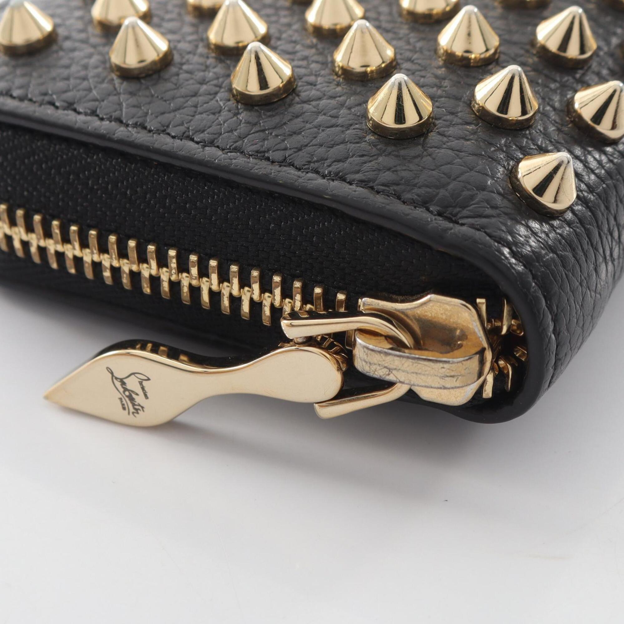 Christian Louboutin Black Leather Coin Purse/Coin Case (Pre-Owned)