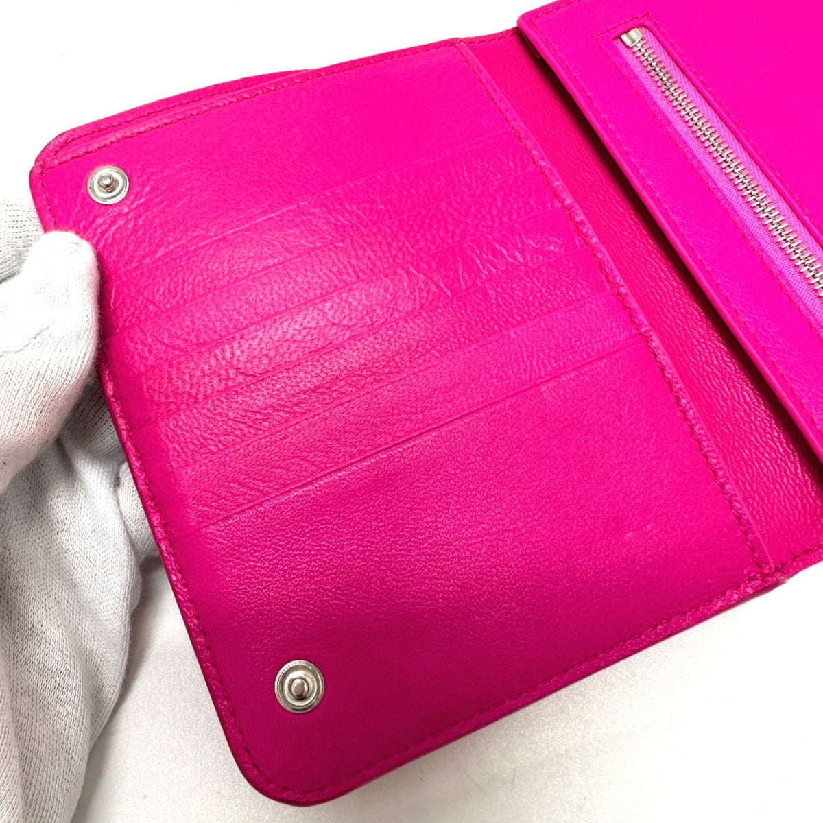 Balenciaga Pink Leather Wallet (Bi-Fold) (Pre-Owned)