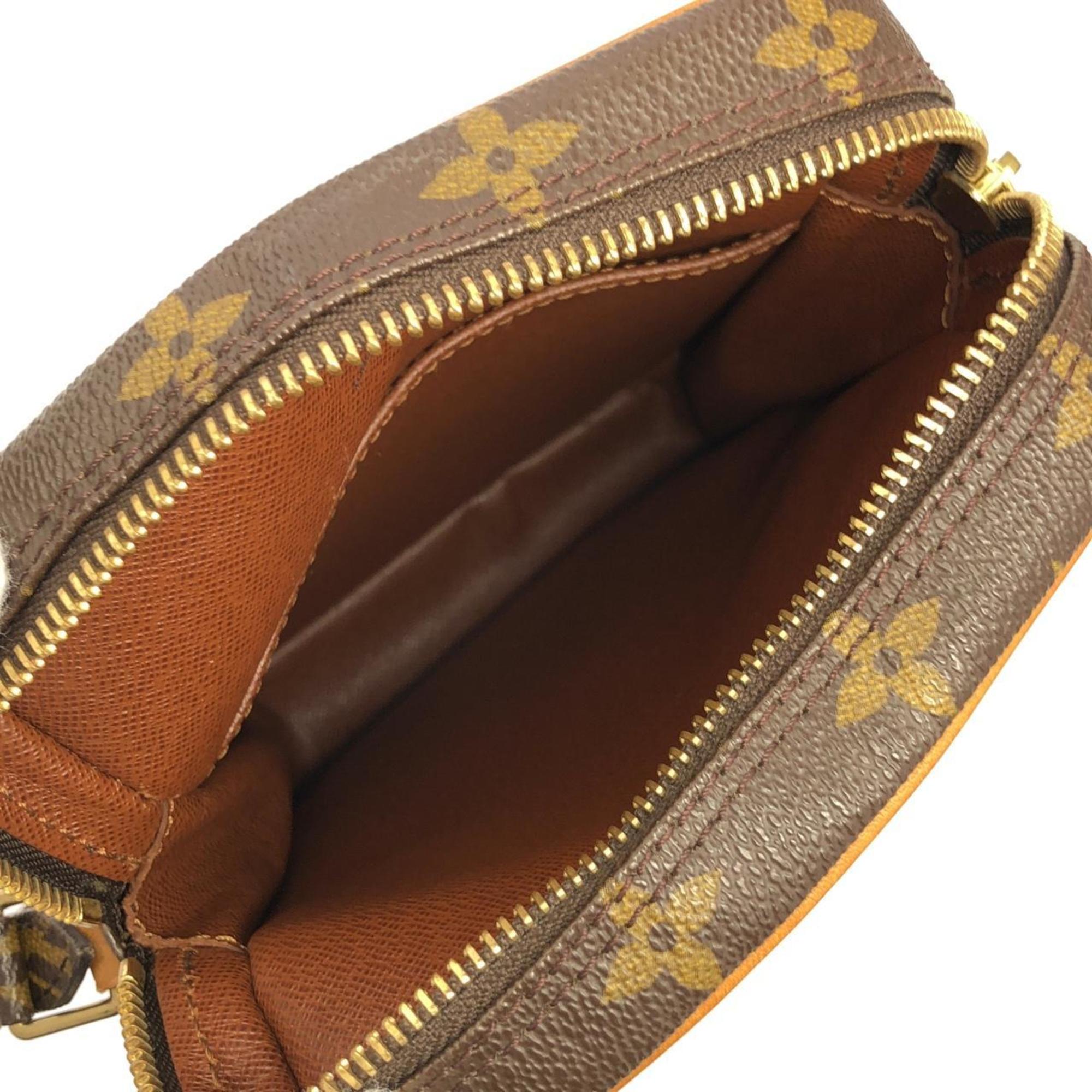 Louis Vuitton Marron Coated Canvas Shoulder Bag (Pre-Owned)