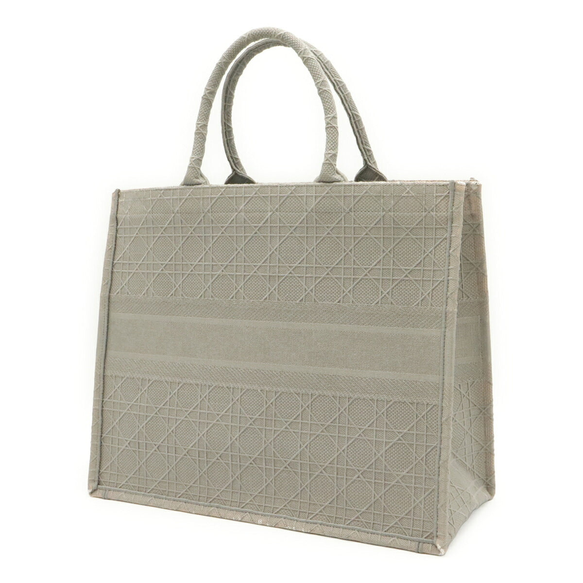 Christian Dior Gray Canvas Tote Bag (Pre-Owned)