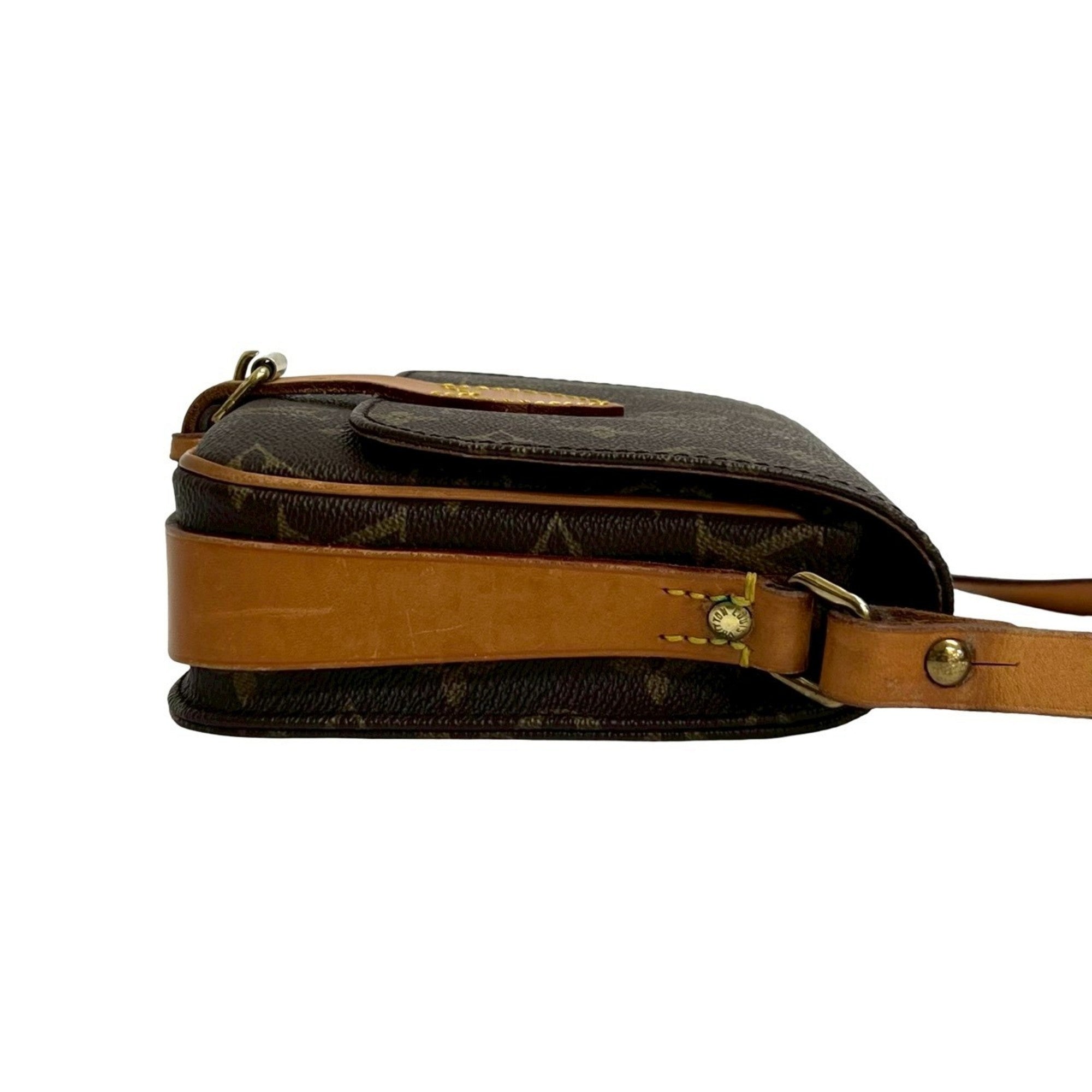Louis Vuitton Brown Leather Pvc Pochette Shoulder Bag (Pre-Owned)
