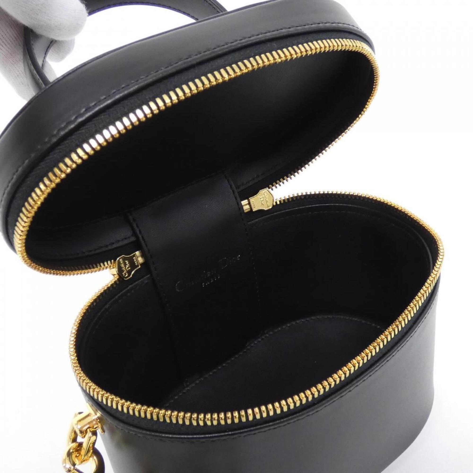 Christian Dior Black Leather Handbag (Pre-Owned)